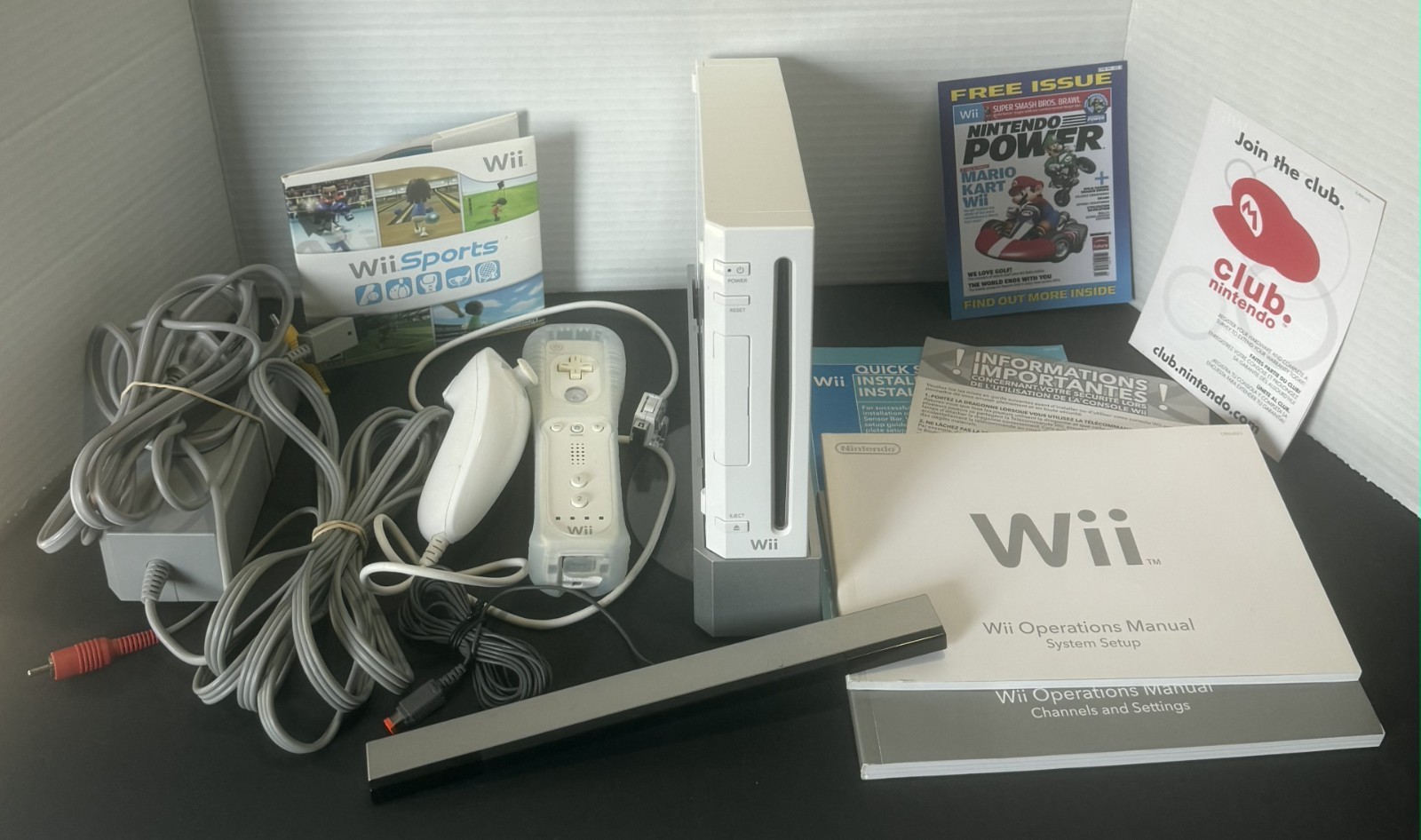 Nintendo Wii Console System White RVL-001 CIB + 11 Games- Great Starter Set 😉