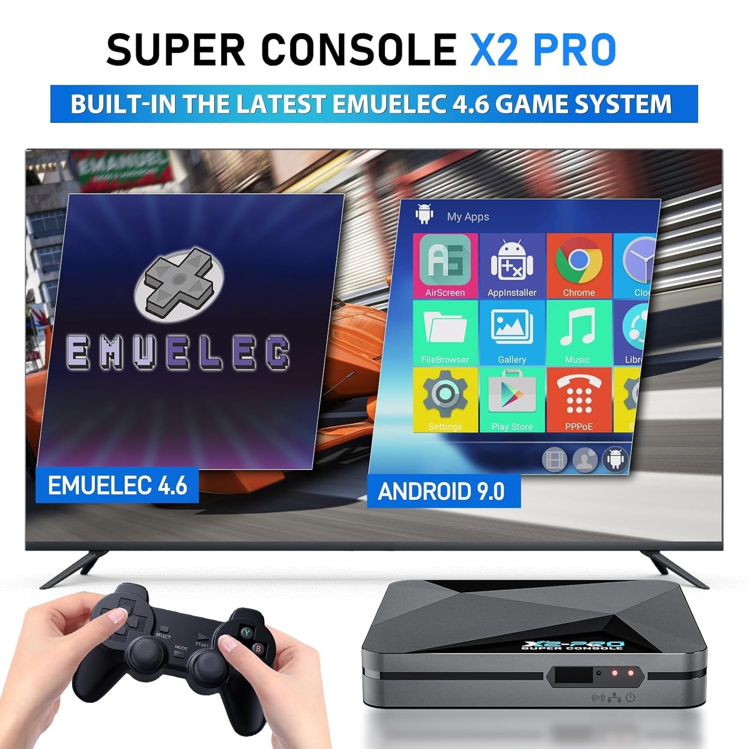 Kinhank Retro Game Console with 65000+ Games, Super Console X2 Pro Video Game…