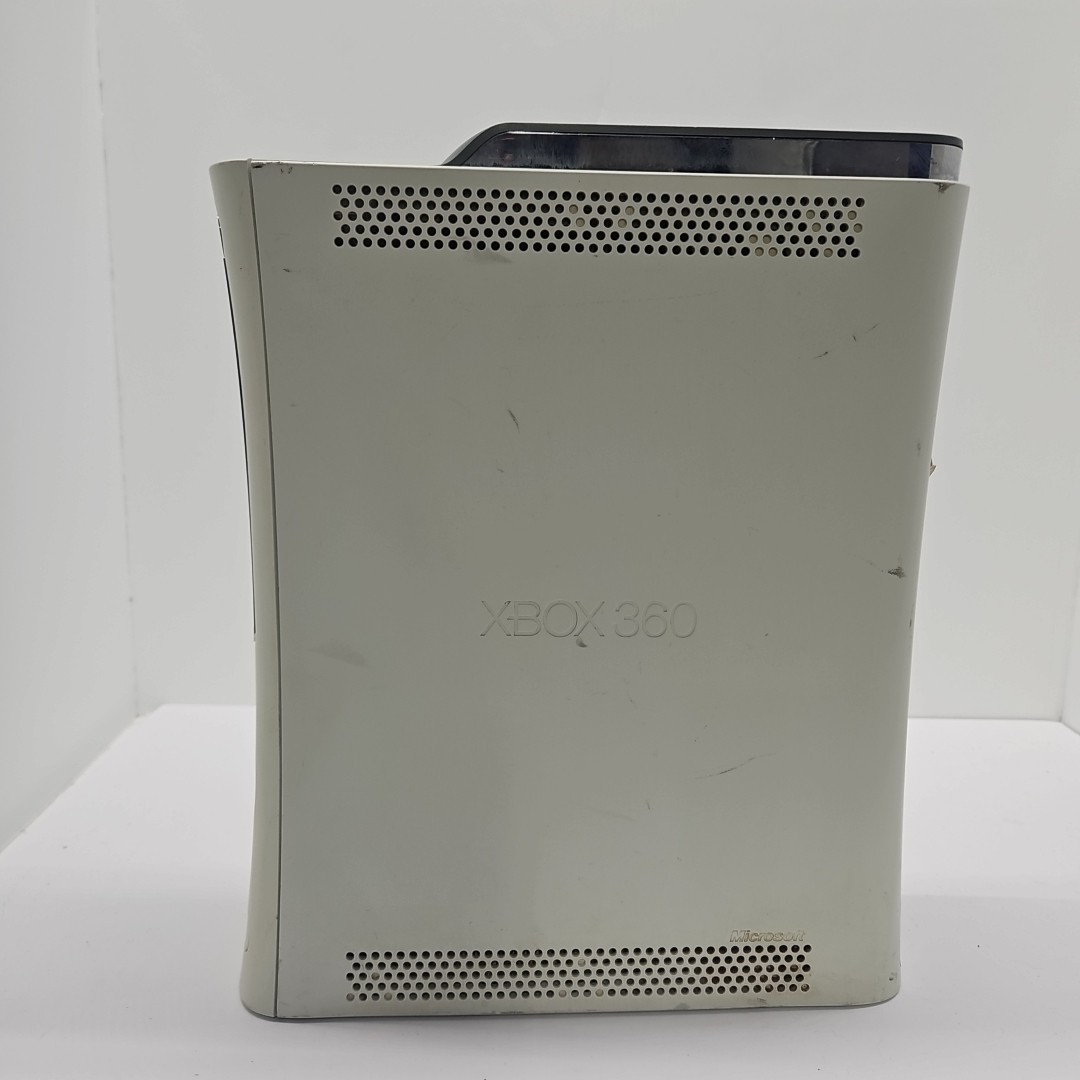 Microsoft Xbox 360 White 20GB Console Only Works Stuck Disc Drive Has Been Reset