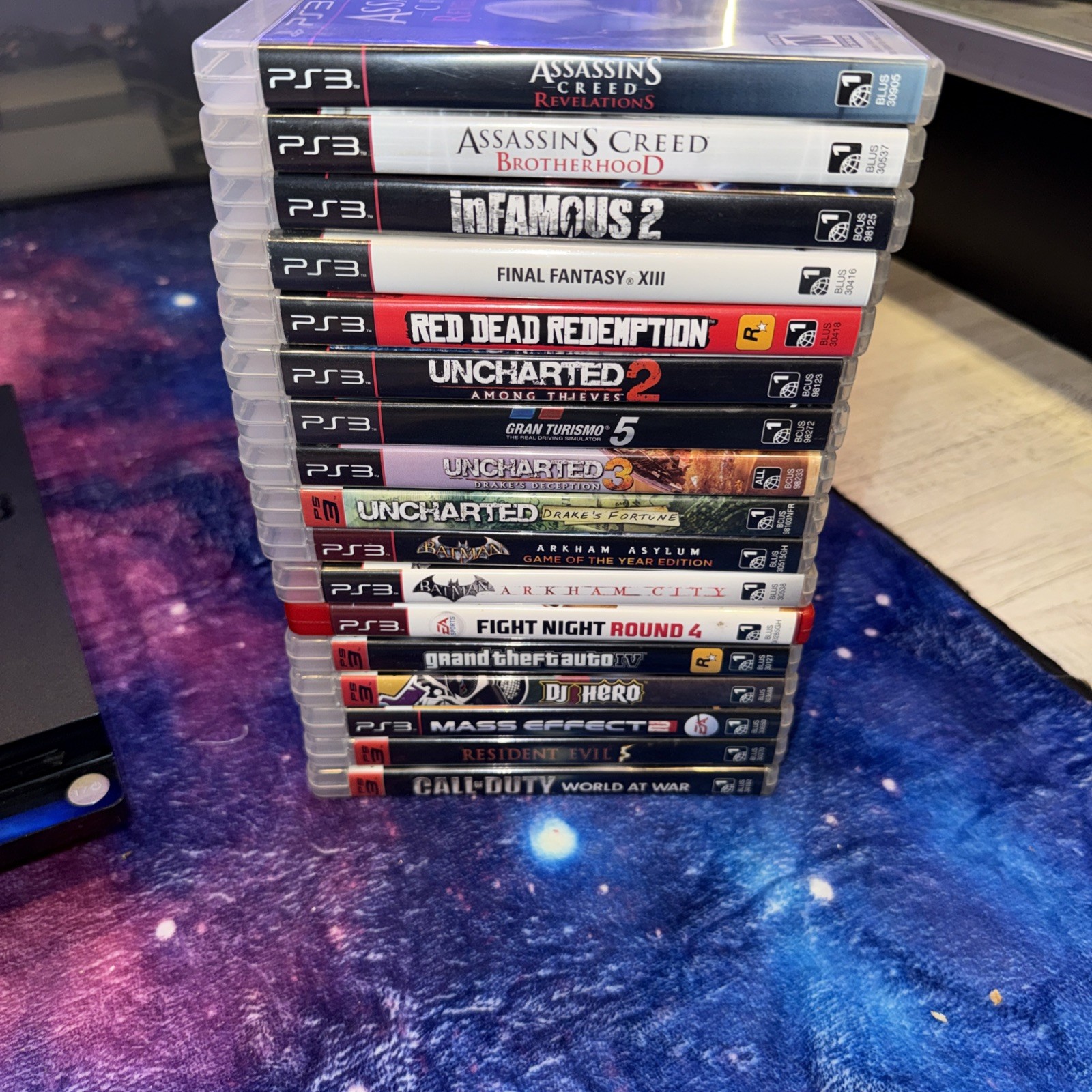 Sony PlayStation 3 Slim 250GB System PS3 CECH2001B & Huge 18 Game Lot !