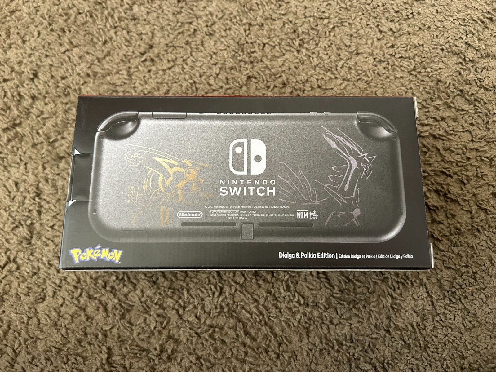 NEW Nintendo Switch Lite: Dialga & Palkia Edition 32GB Handheld System Pokemon