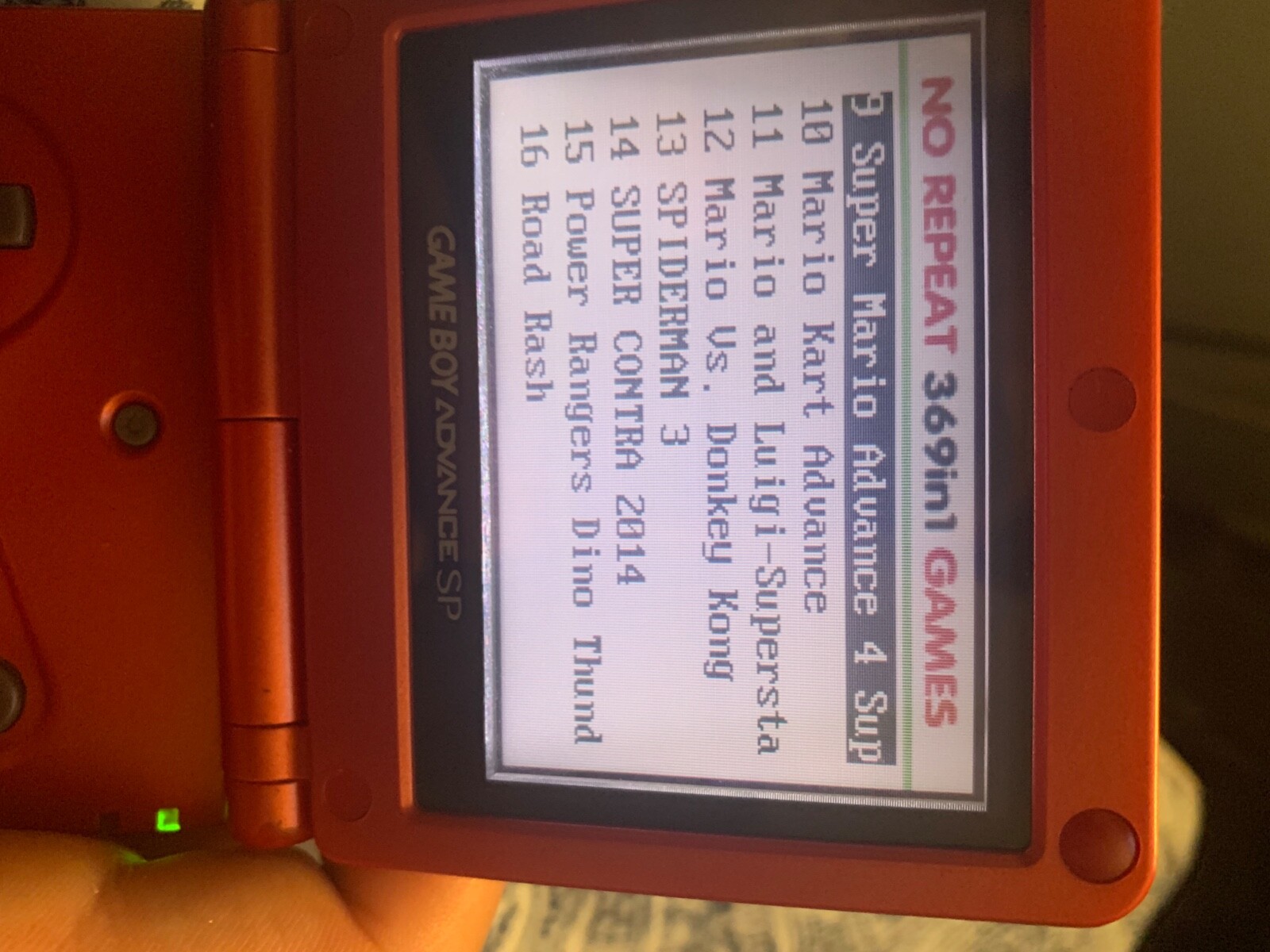 Nintendo Game Boy Advance SP Handheld System – Flame Red