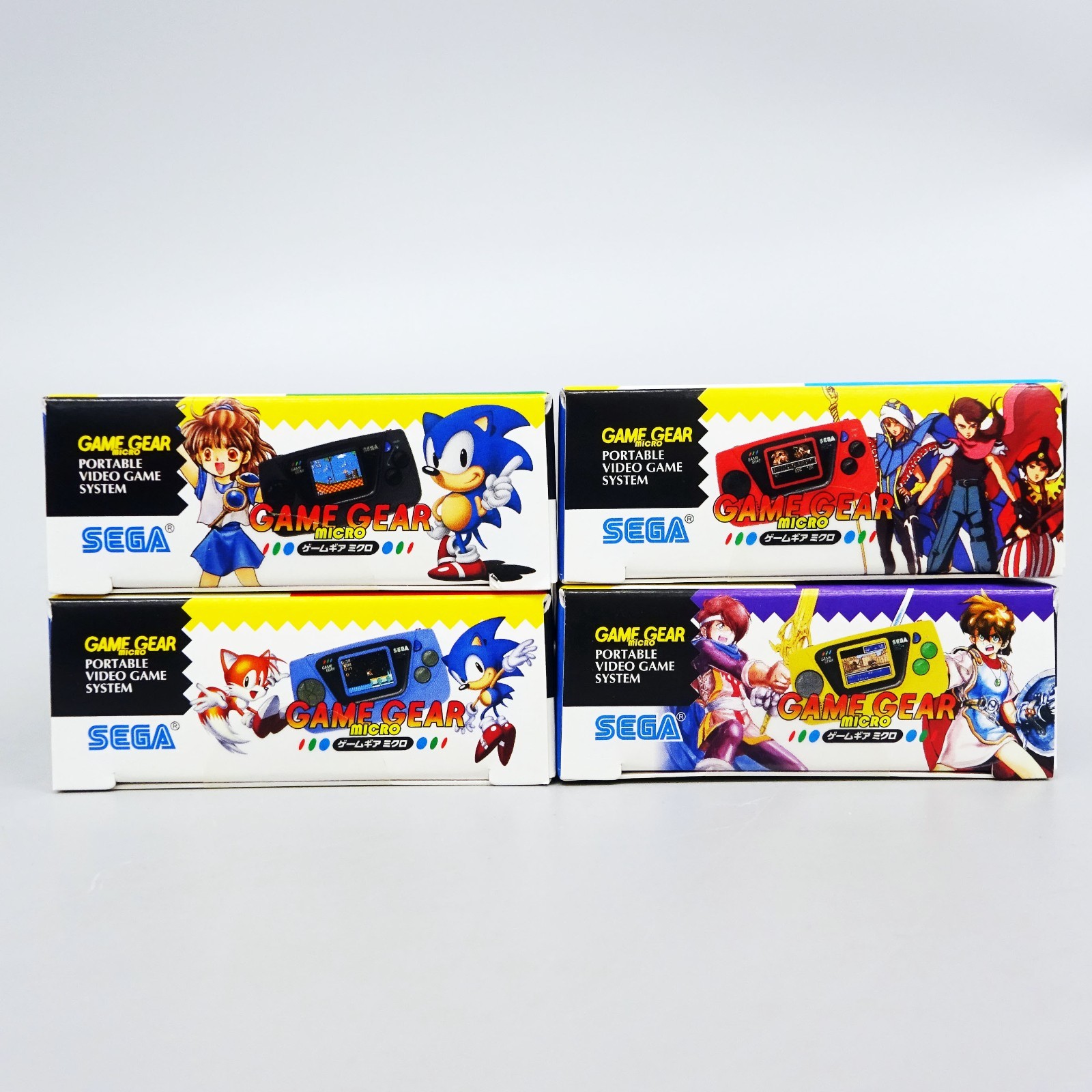 SEGA Game Gear Micro Console Big Window 4 Colors Complete Set 30th Japan New