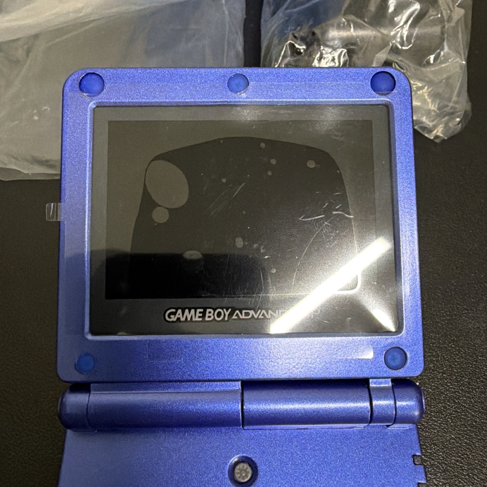 Nintendo Game Boy Advance SP Kyogre Edition Console NEW IPS screen w/ Charger