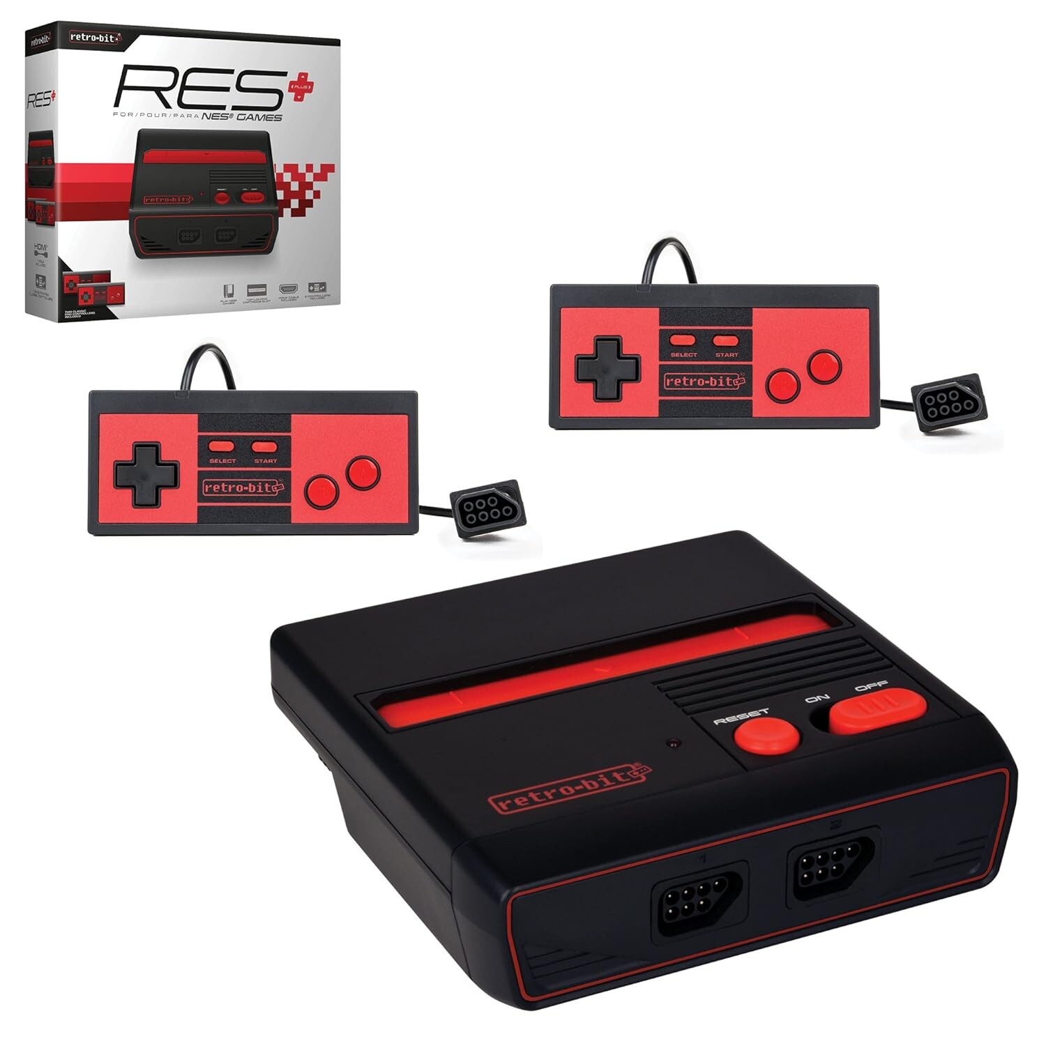 Retro-Bit RES Plus Gaming Console Nintendo Entertainment System NES HDMI Port