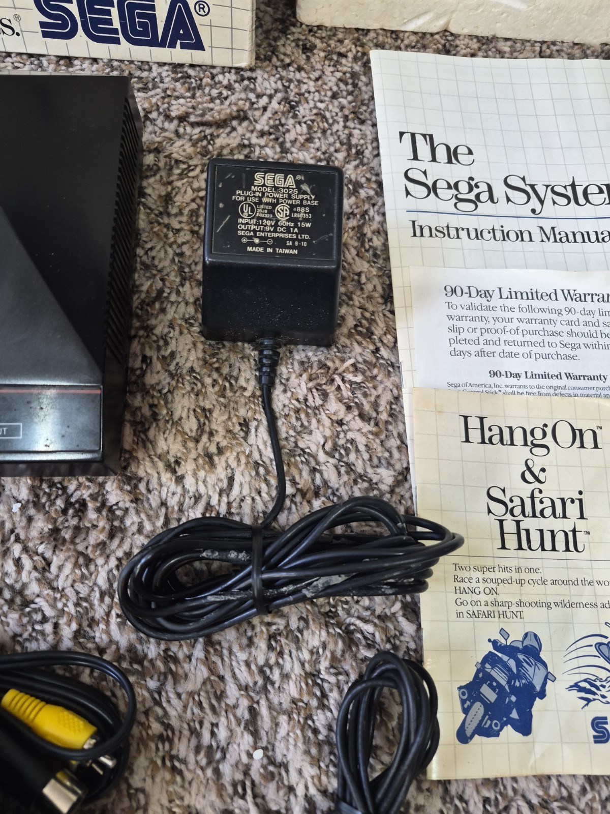 Sega Master System Console Complete in Box CIB TESTED WORKING