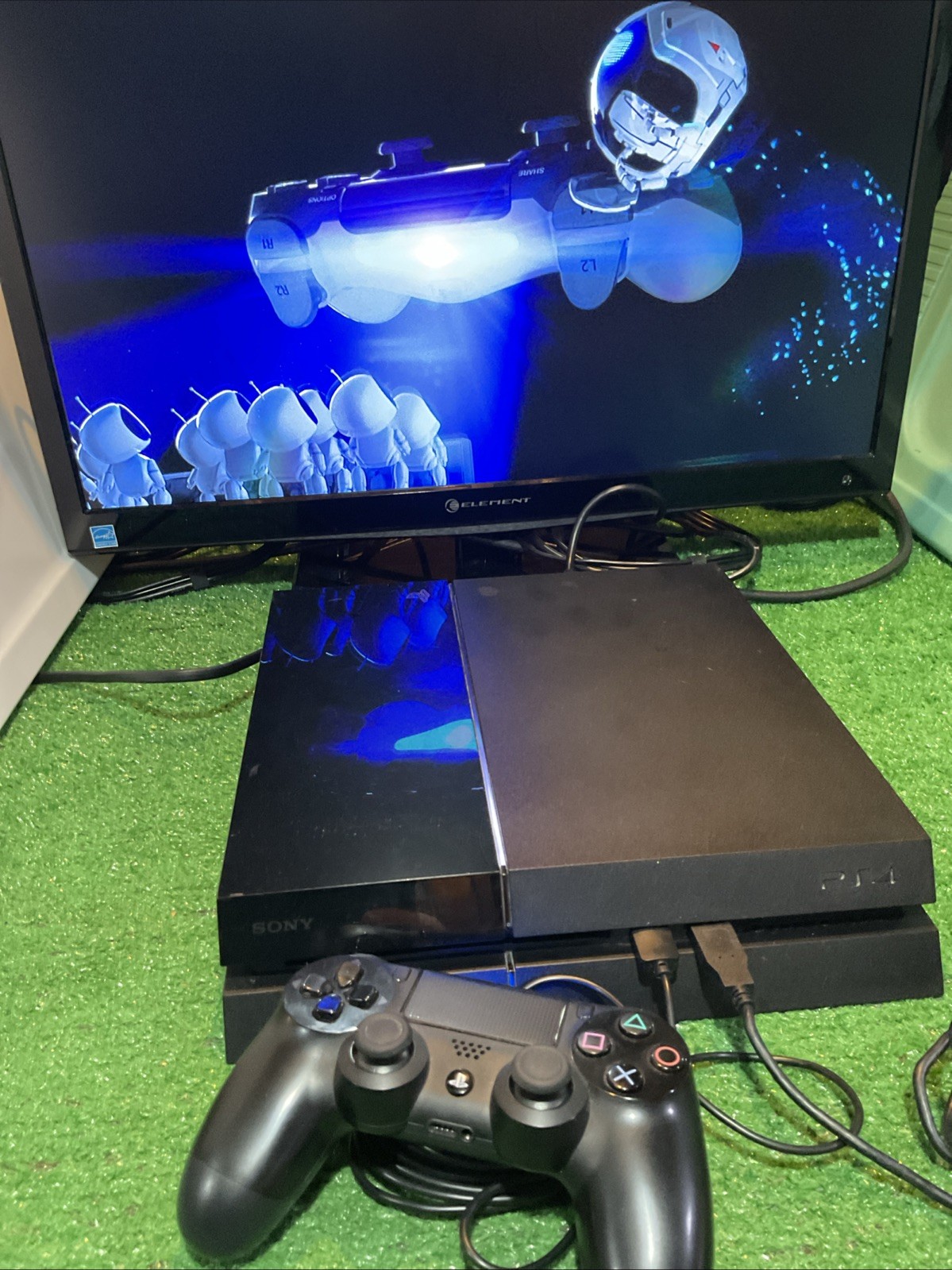 Sony PlayStation 4 CUH-1001A 500GB PS4 Console, 2 Controllers, Cables Tested 👍