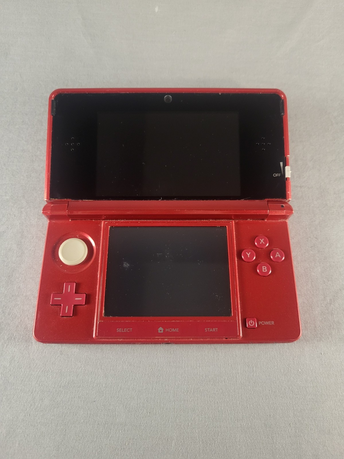 Nintendo 3DS Handheld System – Flame Red – CTR-001 – Charger Included – Tested!