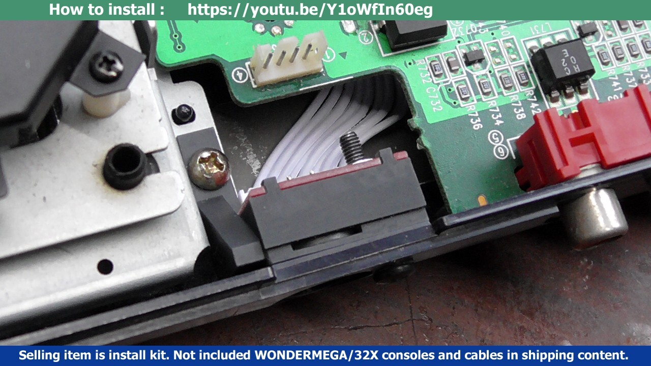Assembly kit WONDERMEGA RG-M2 RGB compatible w/ Sega Genesis 2 Mega Drive 2 32X