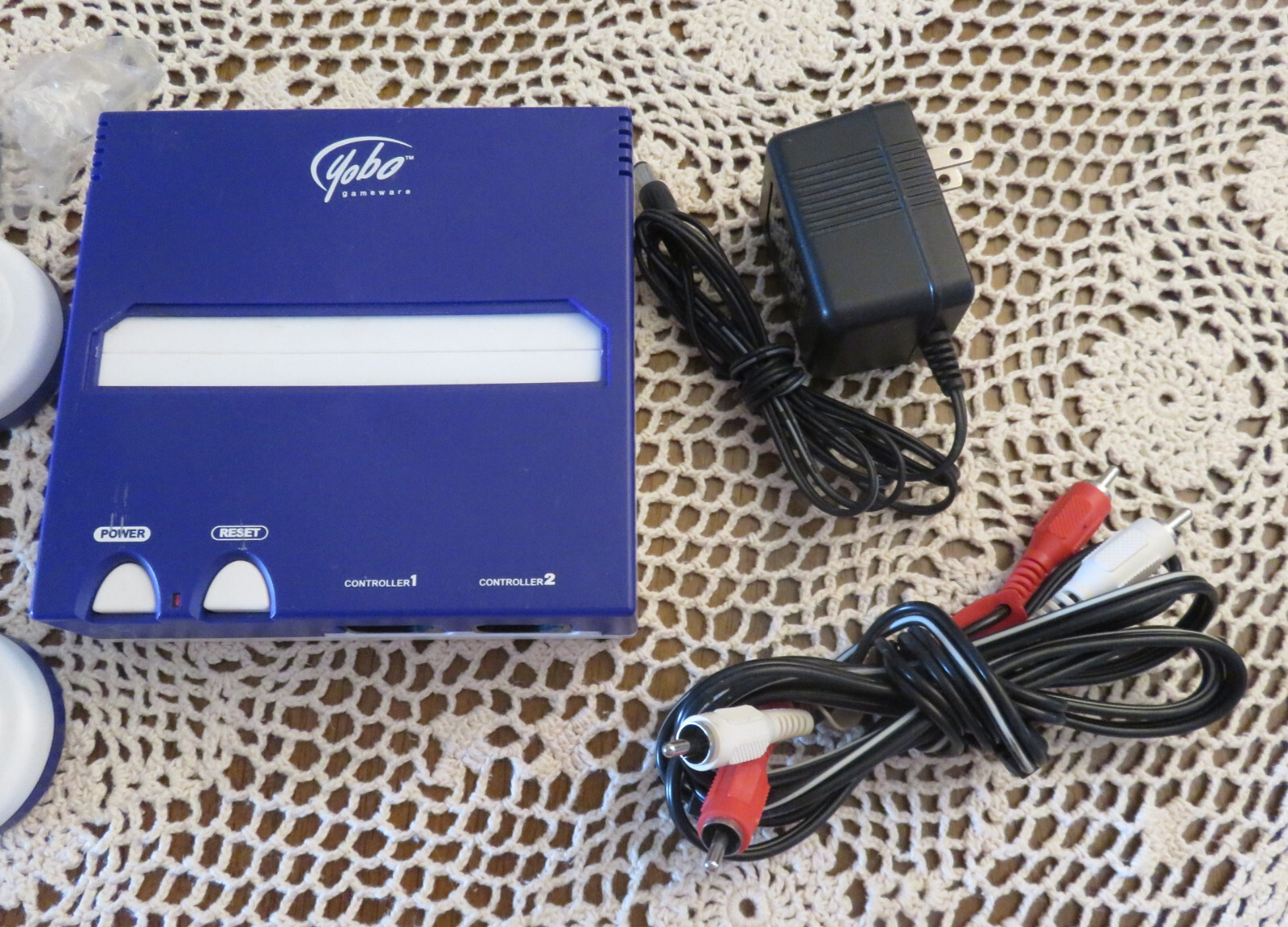 YOBO FC Game Console w/ 2 Controllers, AV & Power Cables NES Clone PURPLE *Nice*