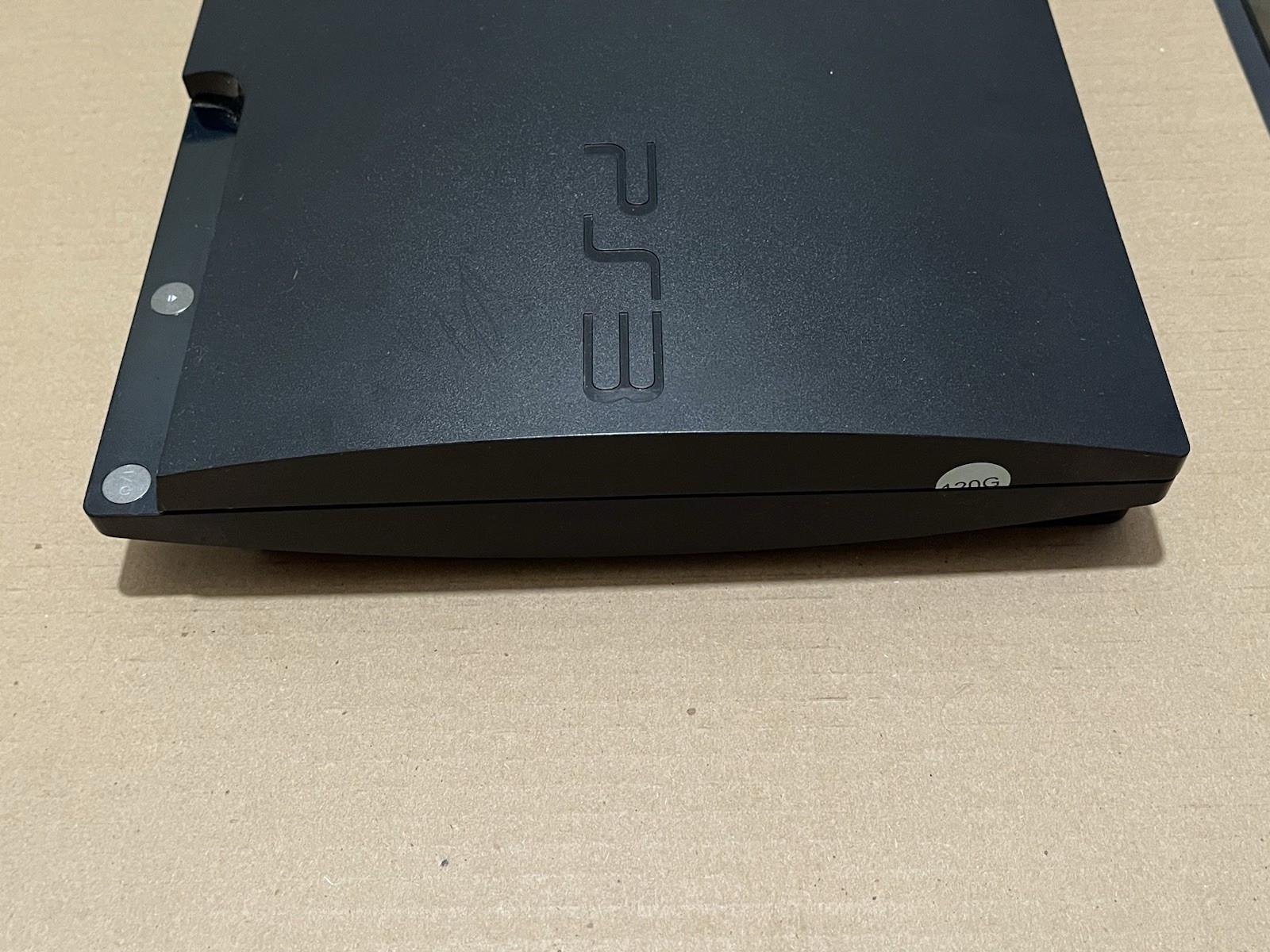 Sony PlayStation 3 Slim Black Console CECH-2001A w/ Sony Controller & Cables