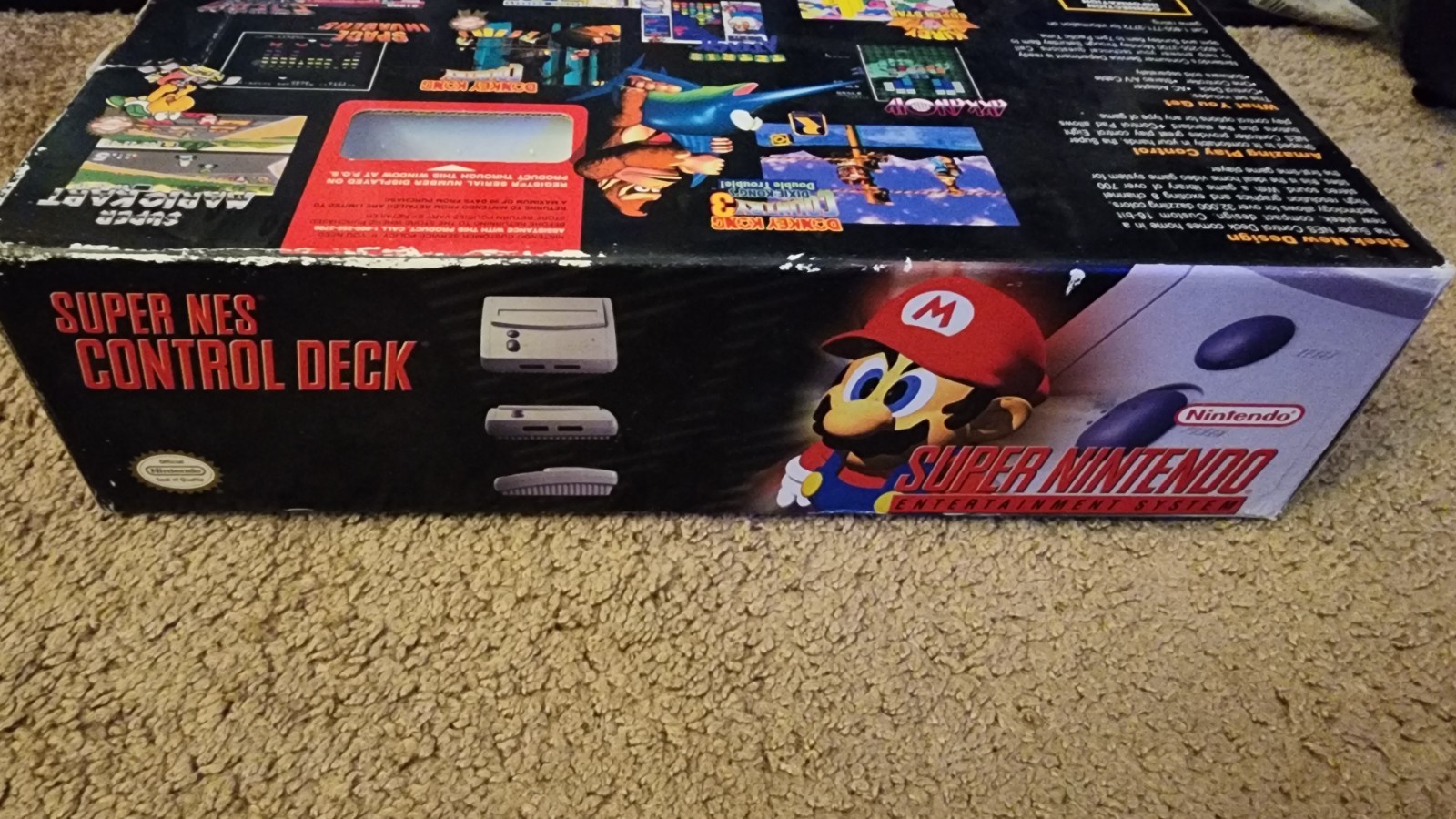 Super Nintendo SNES Mini JR Console In Box SNS-101-Bundle Lot-1 Game