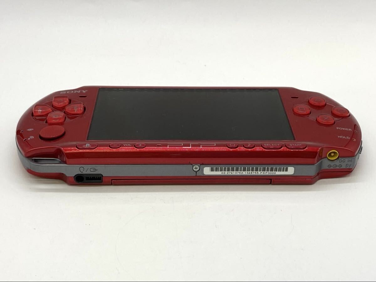 Sony PSP-3000 PSP 3000 Console Radiant Red Working English language w/Charger