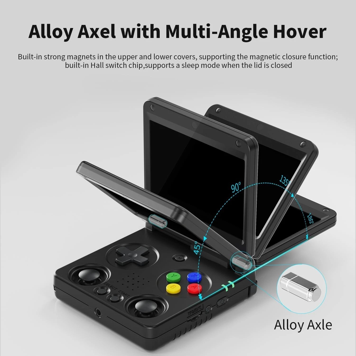 64G Flip Retro Game Console – 5532 Games, Vibration & Magnetic Closure Design