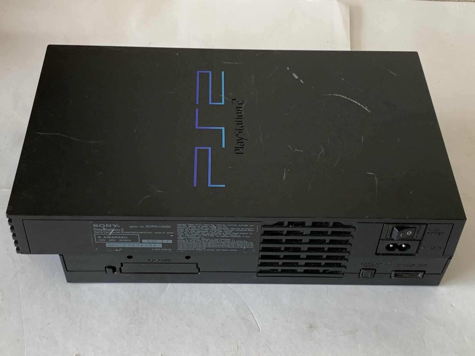 Sony Playstation PS2 Black SCPH-15000 Made in Japan 2 Games ~ Slight Repair READ