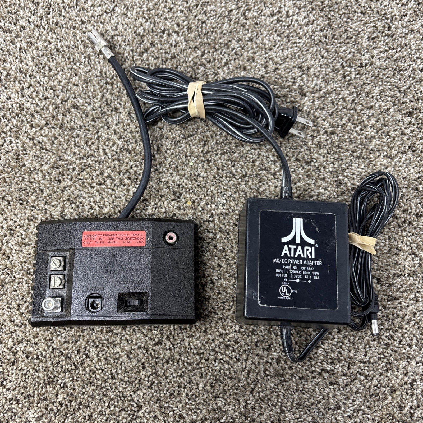 Atari 5200 Console Bundle Lot Tested With All Cables And Game in Box Console