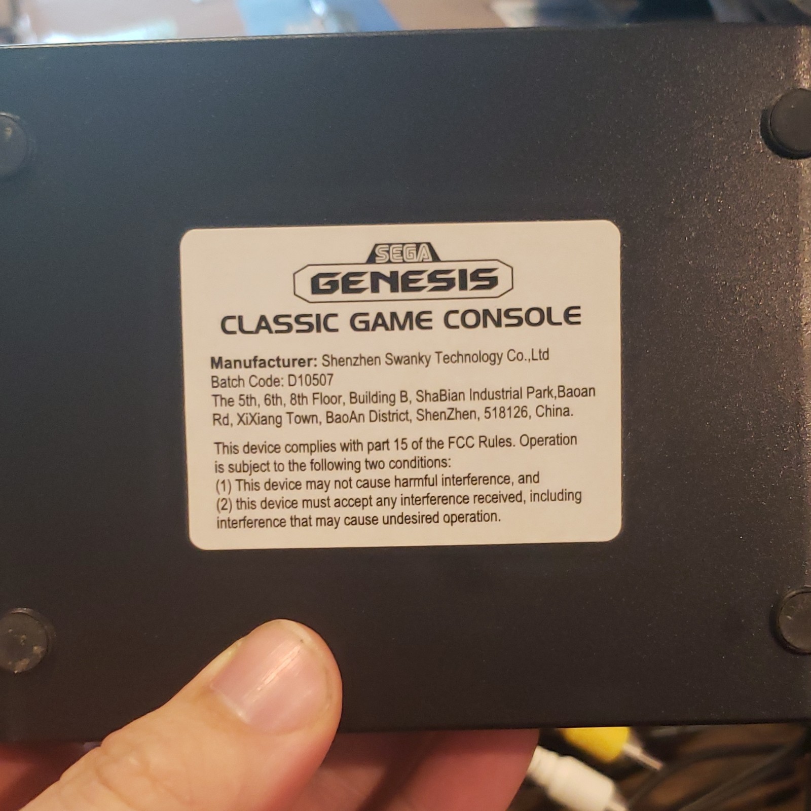Mini SEGA Genesis Classic Game Console Built-In Games 2 Controllers RCA 480p