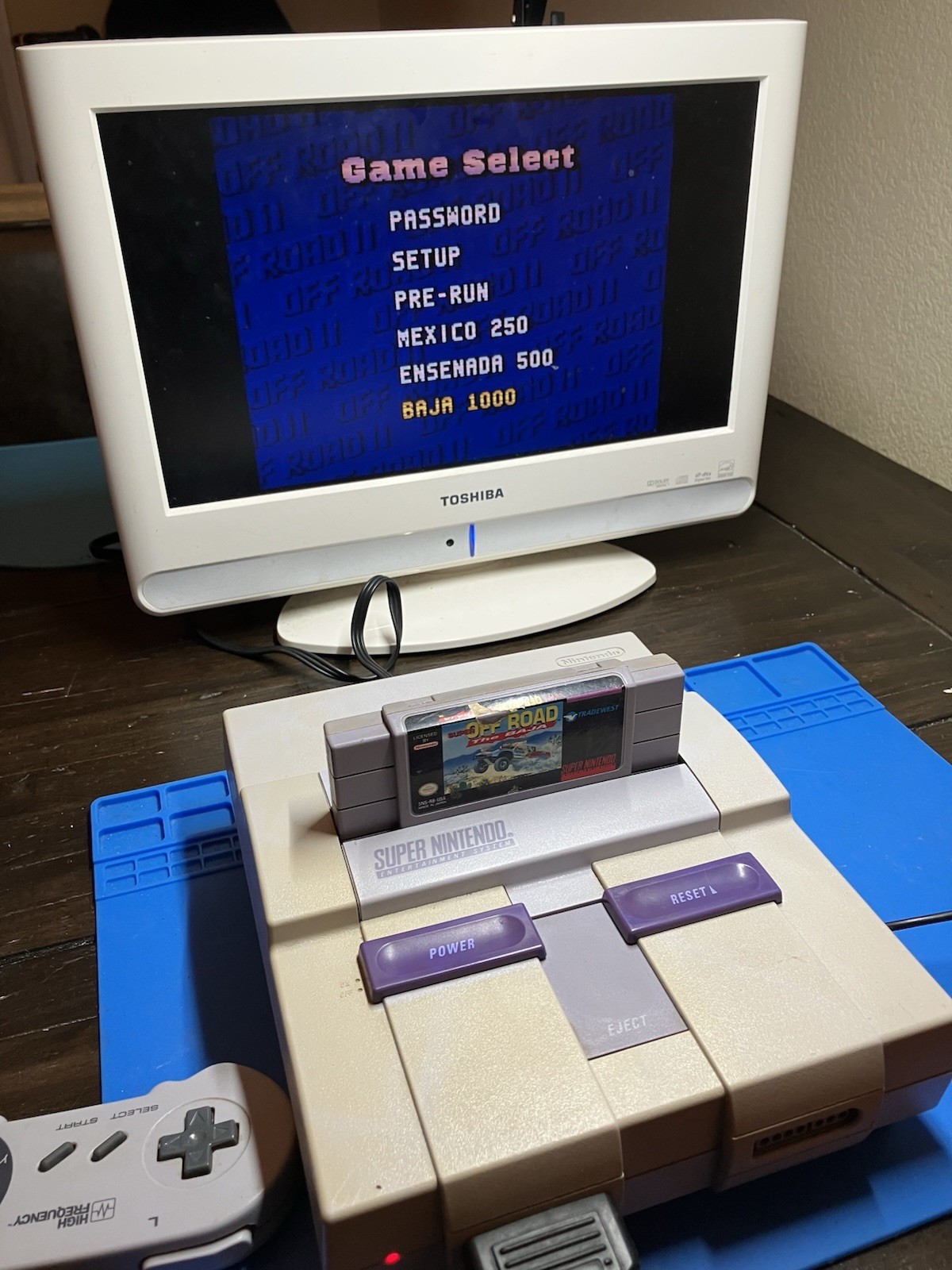 Super Nintendo SNES System Console Bundle 10 Games Super Mario World TMNT IV