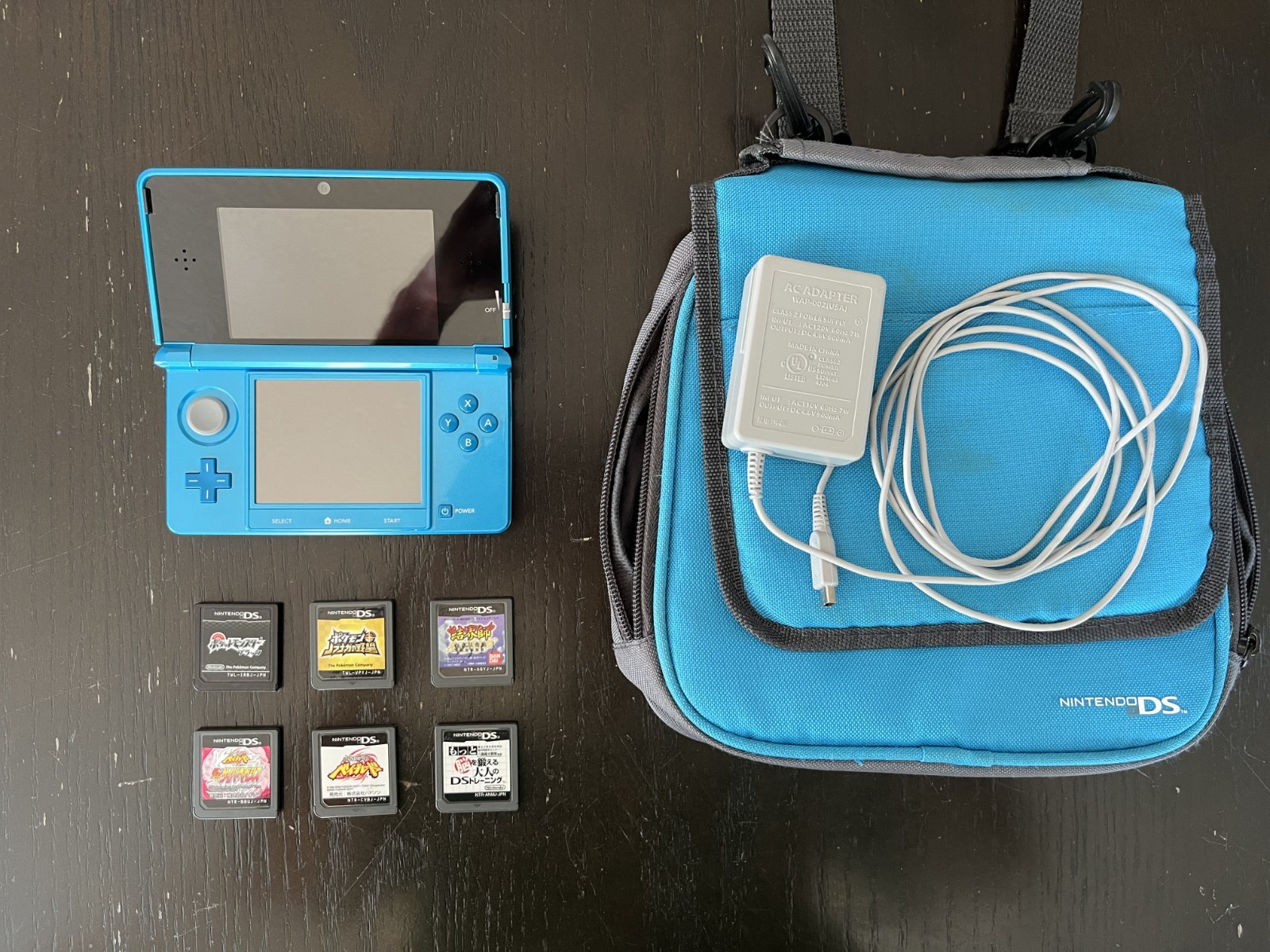 Japanese 3DS with Japanese Games (Region Changed to English)