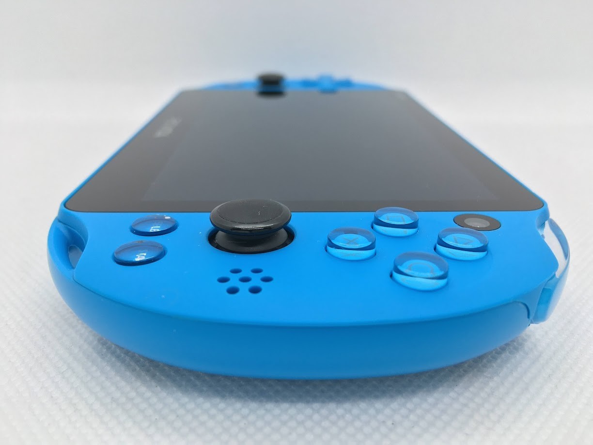 [N MINT] Sony PS Vita Aqua Blue PCH-2000 ZA23 Slim Console Wi-fi w/Box