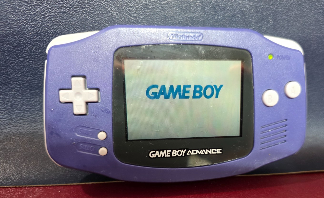 Nintendo Game Boy Advance Handheld System Indigo Purple Tested No Batteries