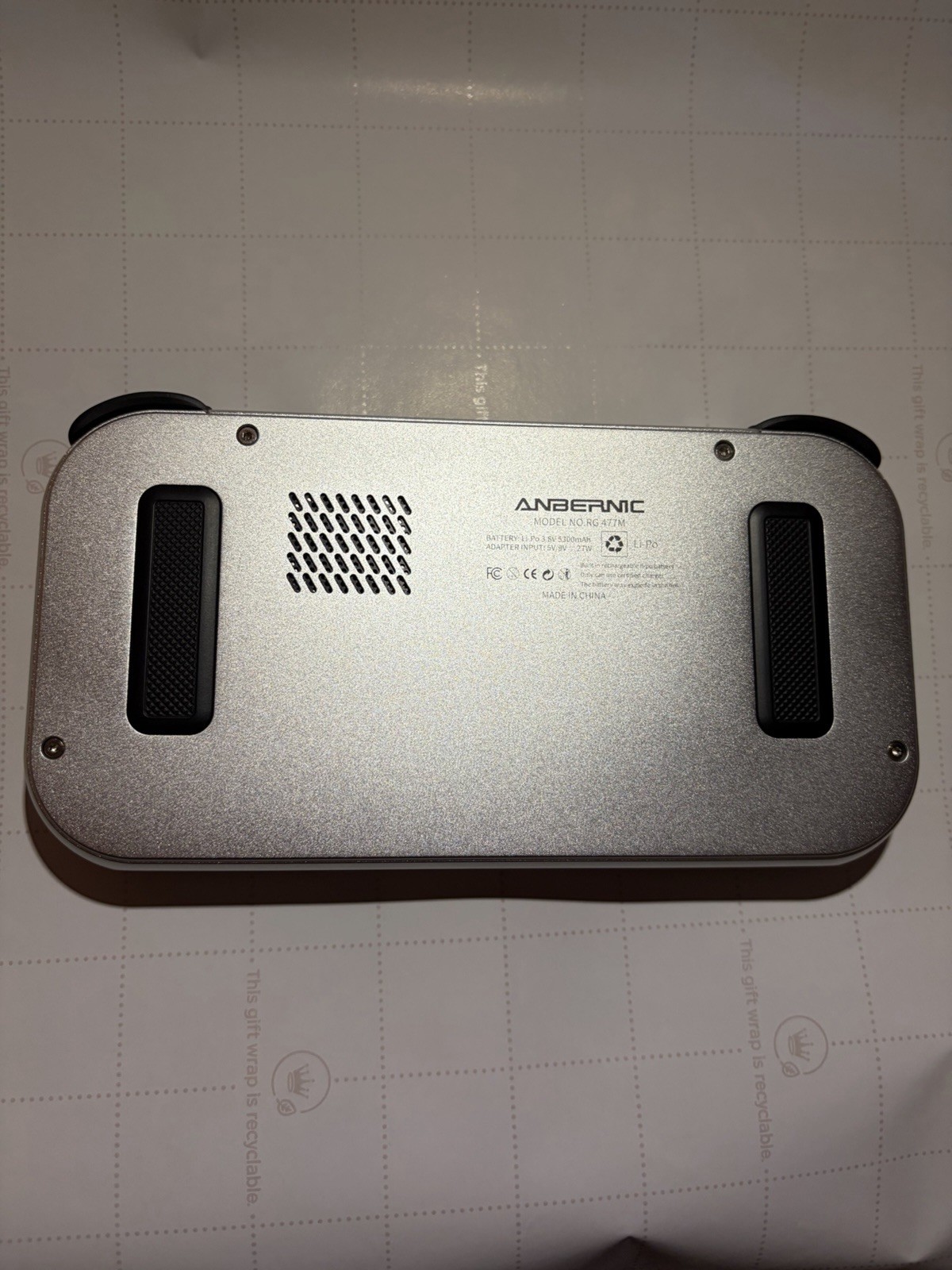 Anbernic RG 477M Silver 12GB RAM 256GB After Market Stacked Shoulder Buttons