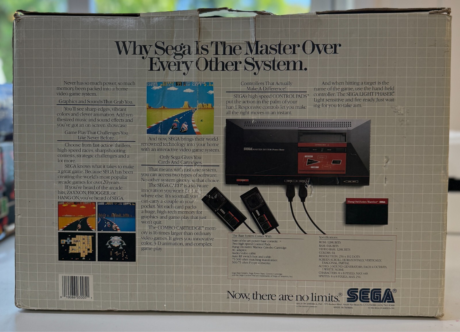 Base Sega Master System Console – Boxed – Not CIB – Inserts, Foam, Accessories