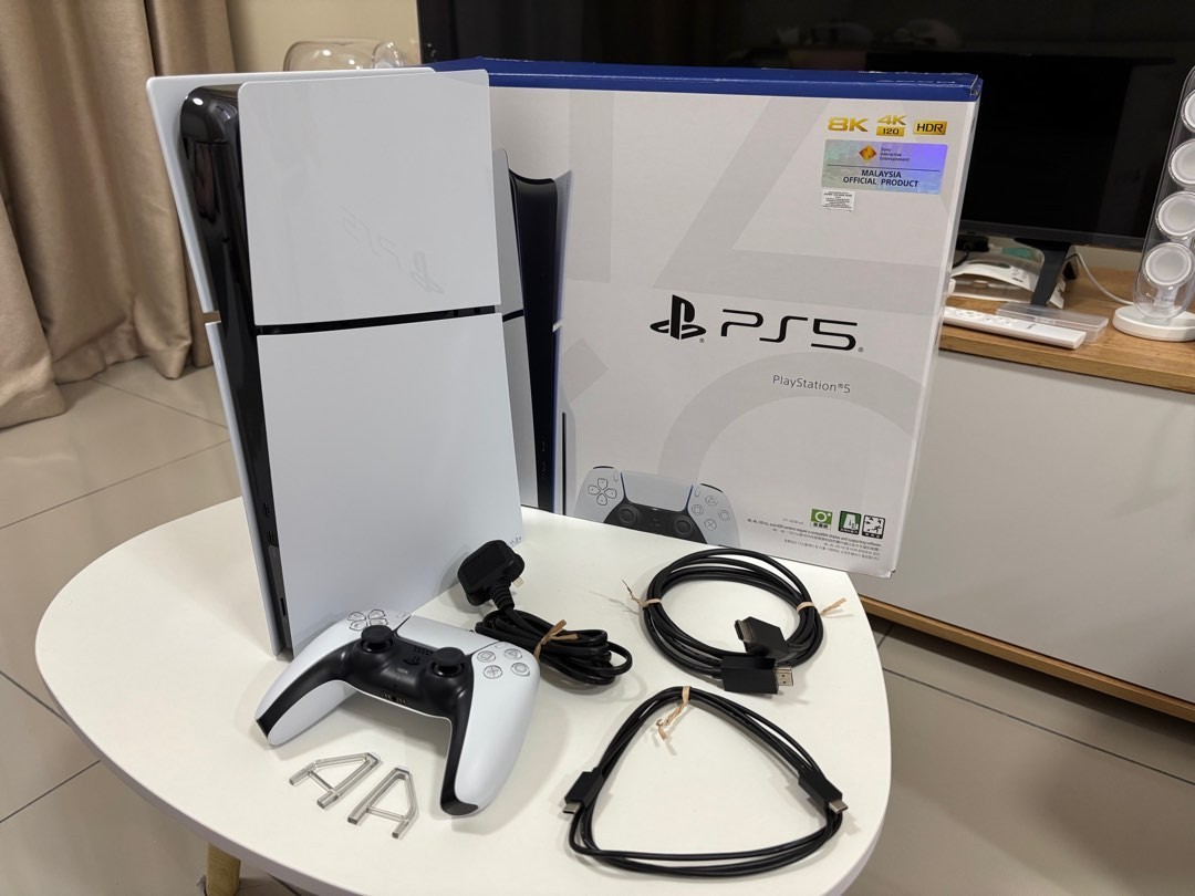 Sony PS5 Slim Digital Edition 1TB Video Game Console – White