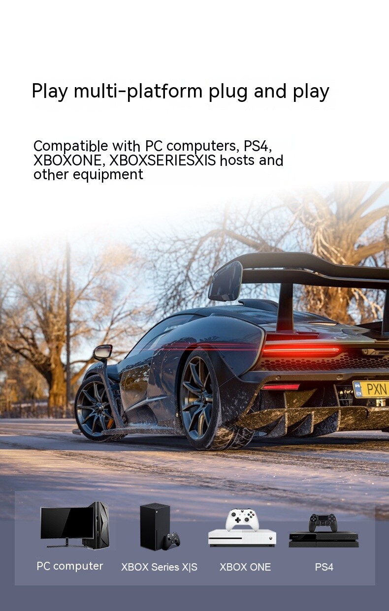 PXN V10 Game Aiming Wheel Force Feedback Racing Game Aiming Wheel Compatible Wit