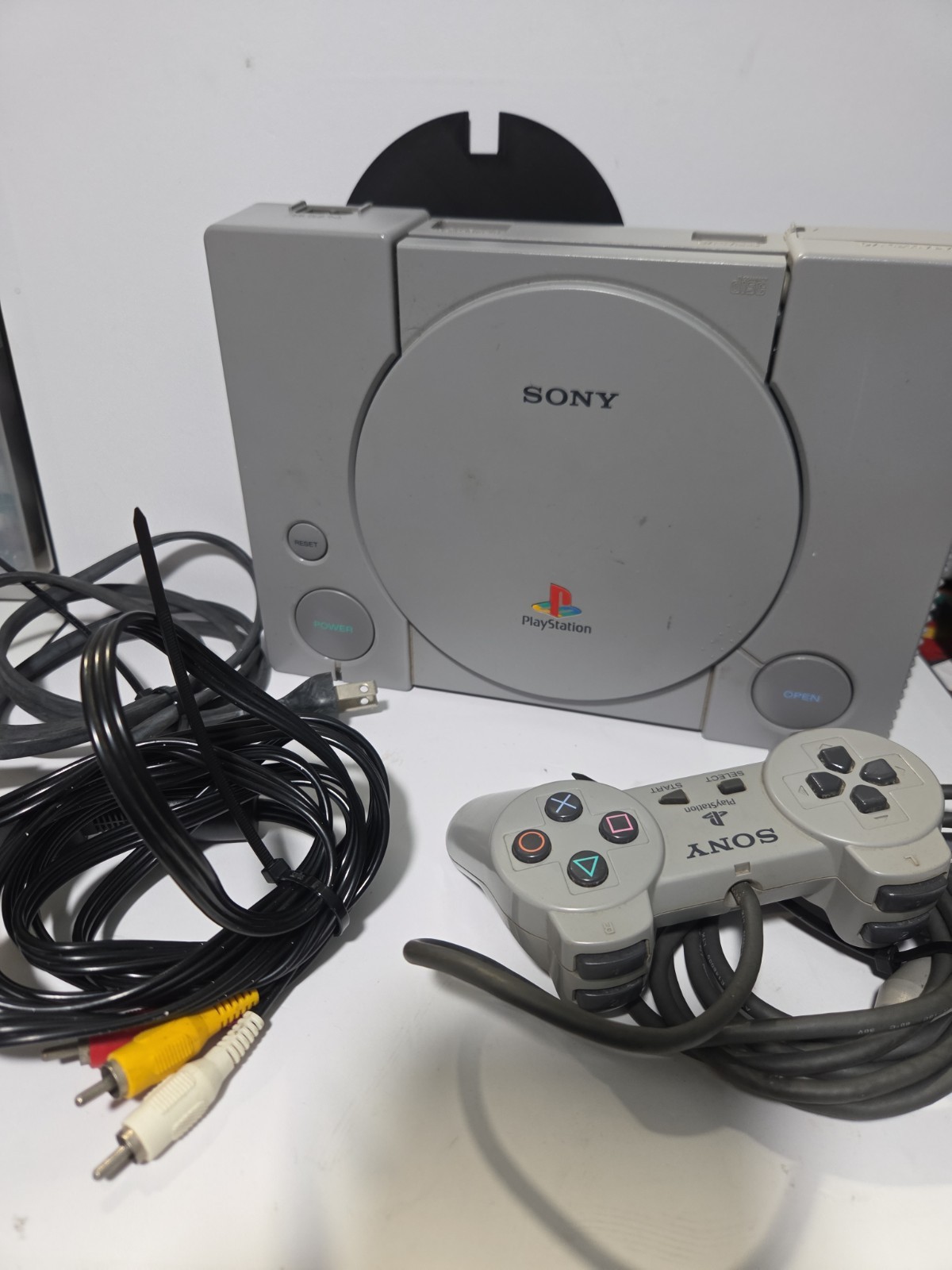 Sony PlayStation 1 Console W/ Dukes Of Hazzard Disc. Tested Working.