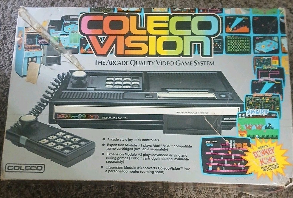 ColecoVision Console Game System With 2 Contollers Complete UNTESTED
