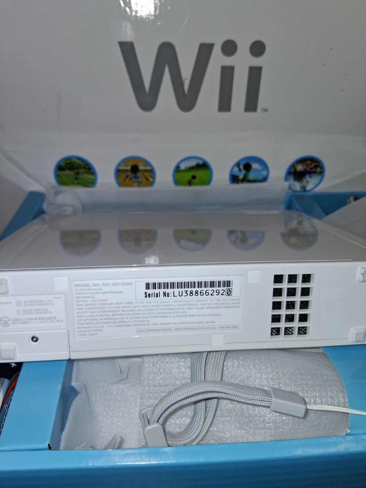 Nintendo Wii Sports Console Bundle In Box Complete Tested