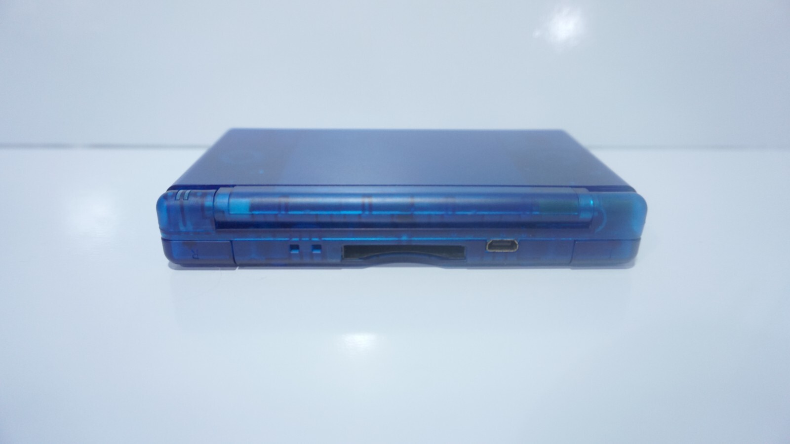 Nintendo DS Lite Transparent Clear Deep Ocean Blue Handheld System with Charger