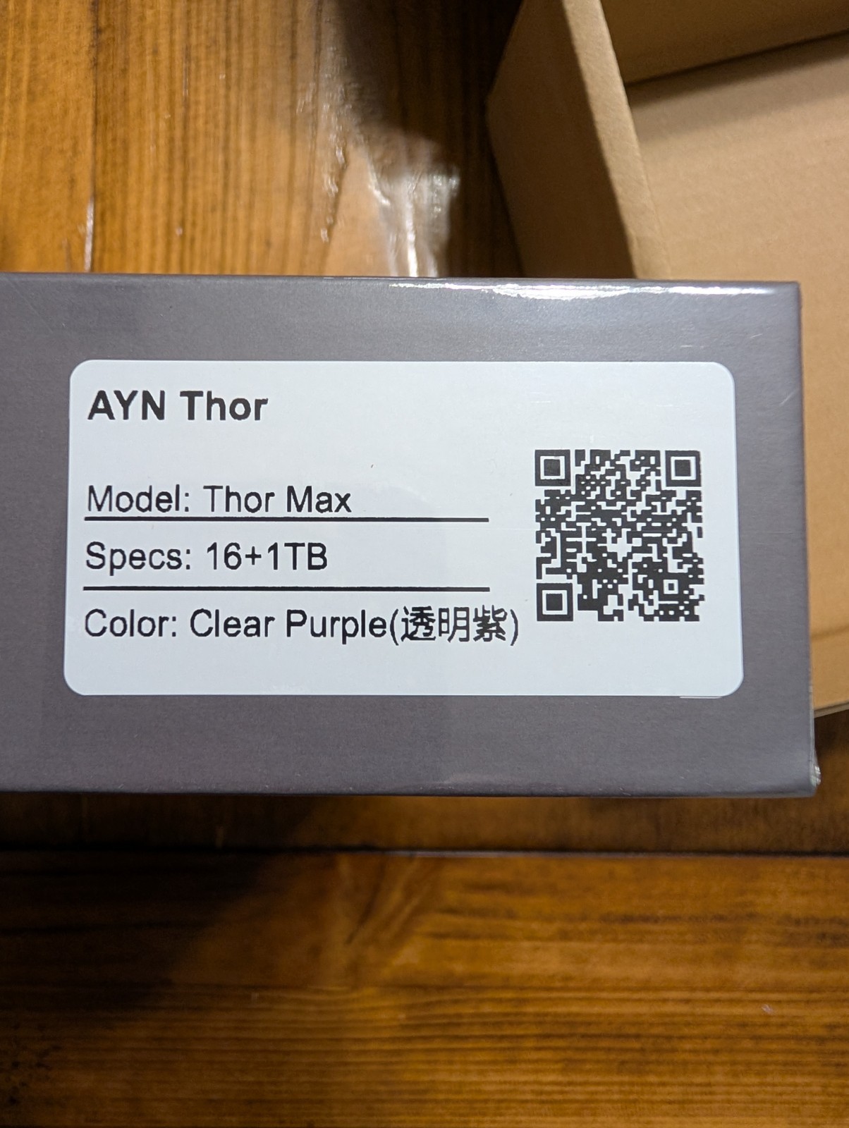 AYN Thor Max 16GB+1TB Clear Purple UFS 4.0 Batch 5 SEALED Dual Screen Handheld