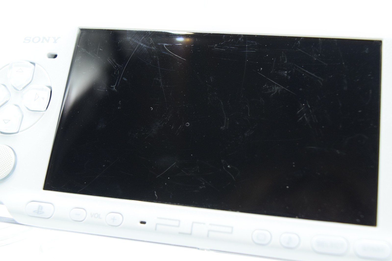 Sony PSP 3000 Pearl White Console Tested Working Good Condition Japan