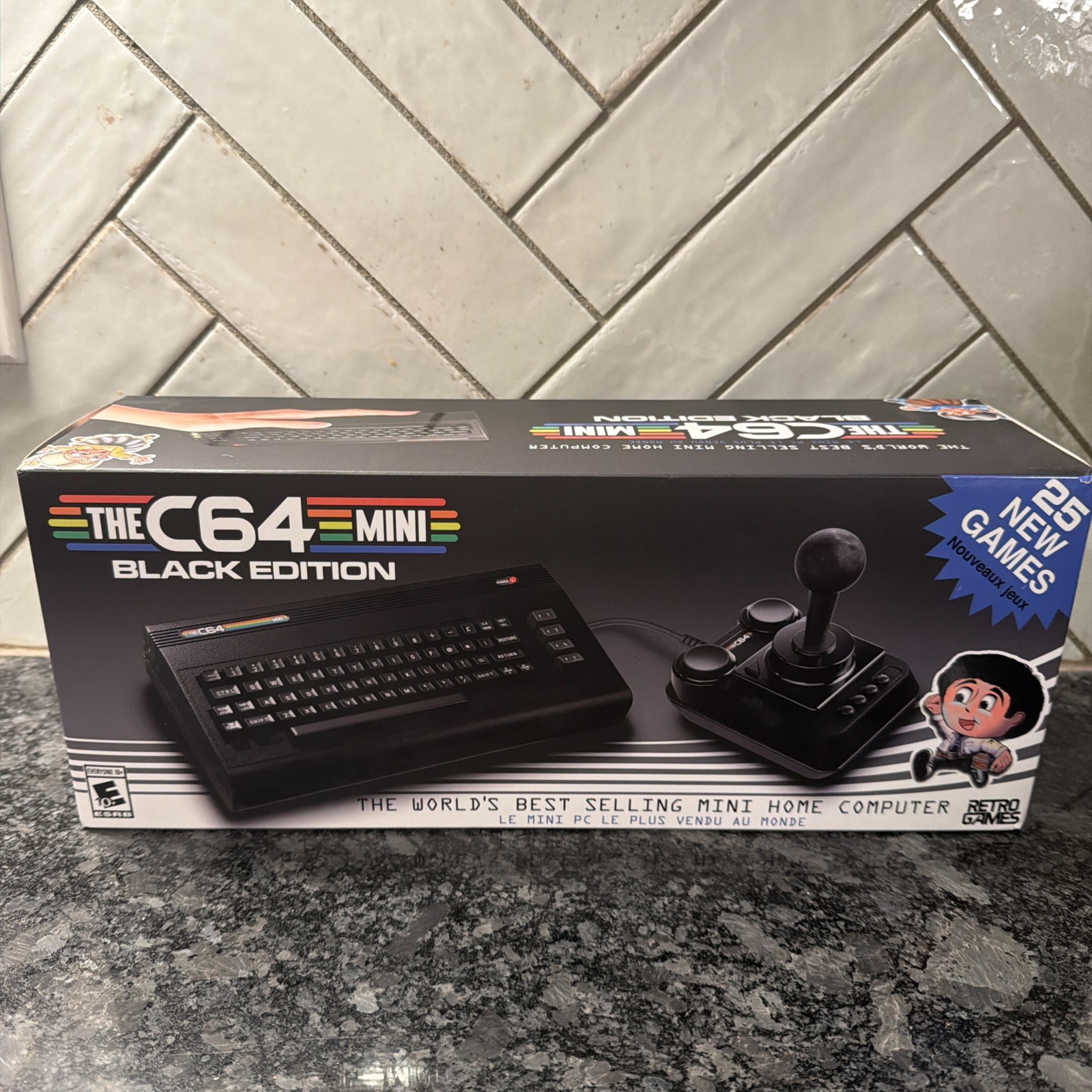 THE C64 Mini Black Edition Commodore 64 HDMI Console with 25 Built-in Games NEW