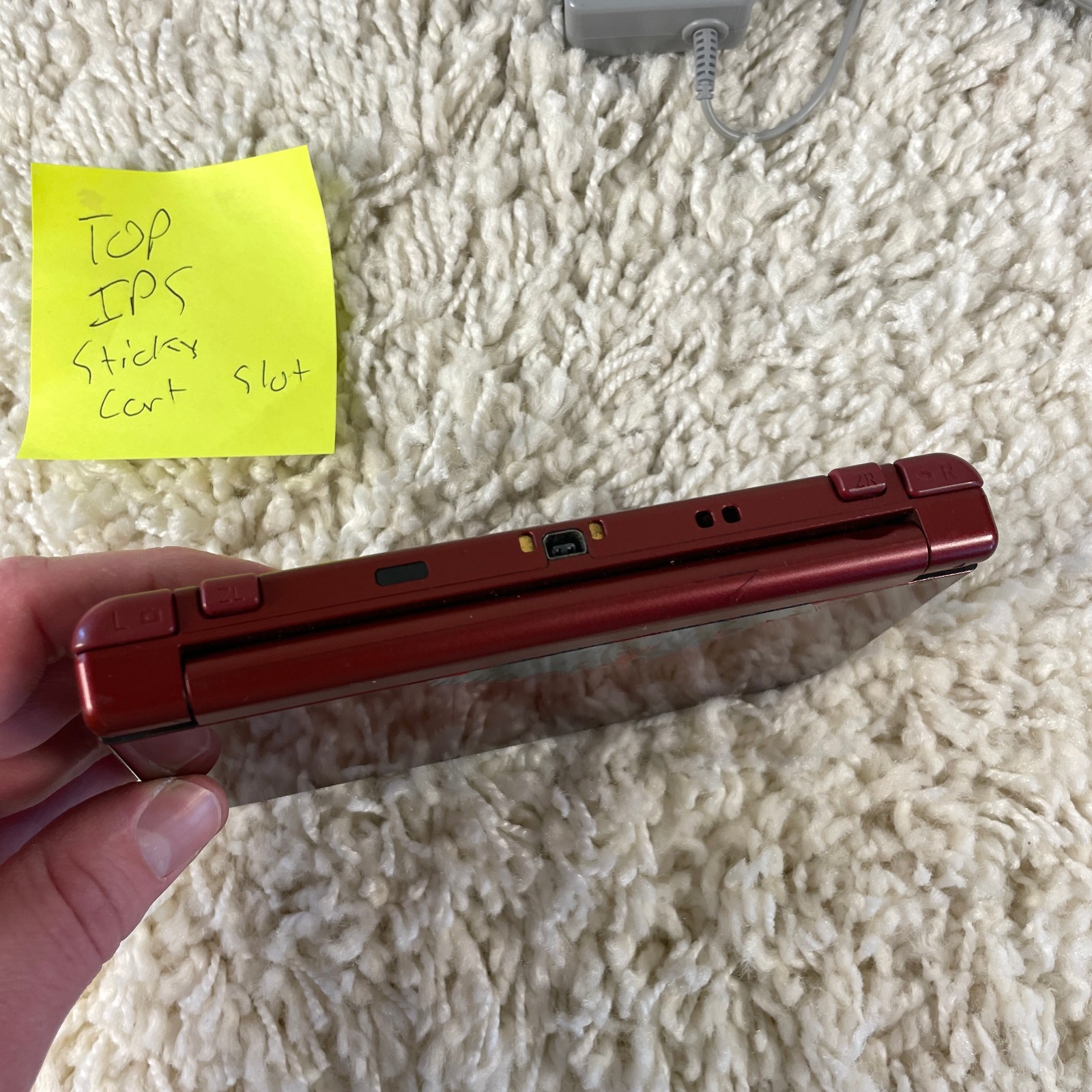 Nintendo “New” 3DS XL Metallic Red Handheld Console System RED-001 Top IPS Works