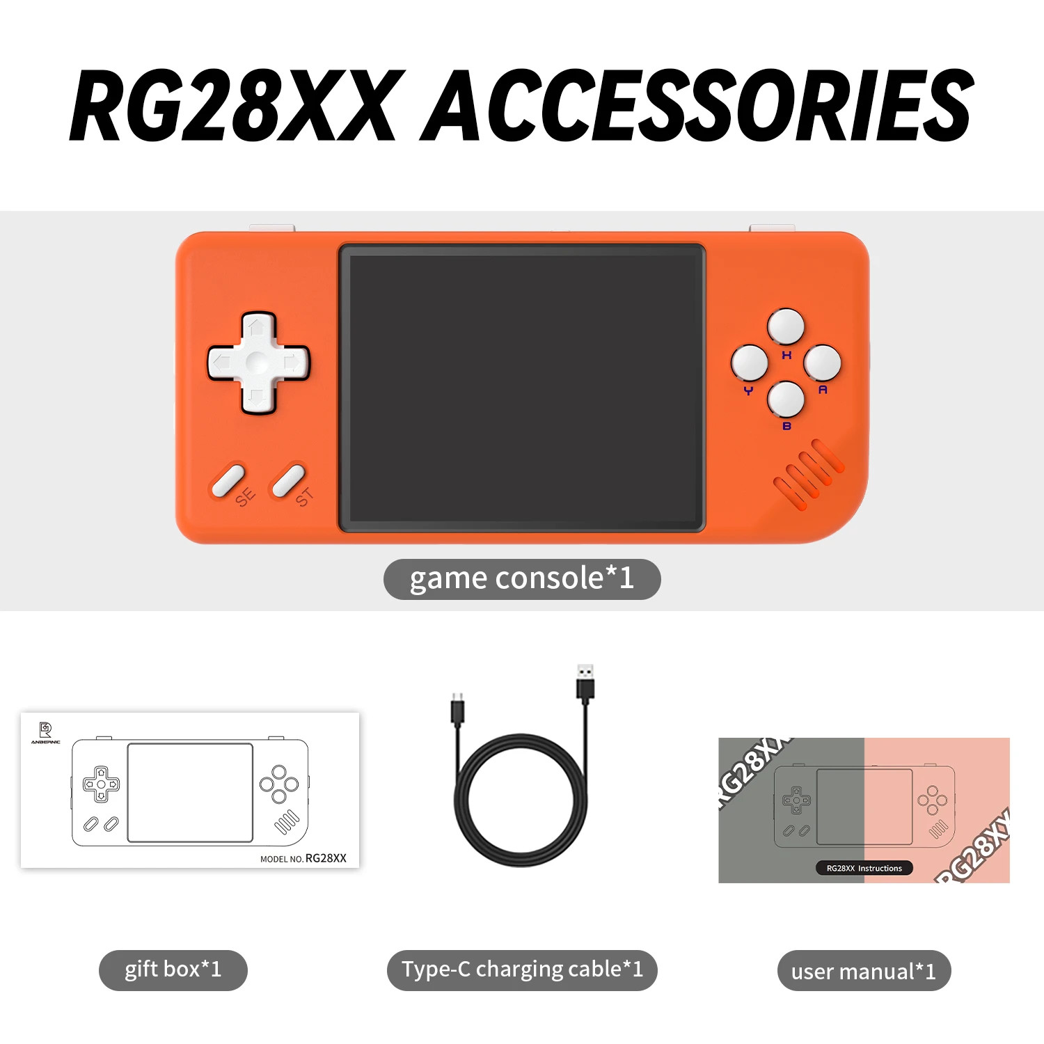 ANBERNIC RG28XX Handheld Game Console – Portable Video Player