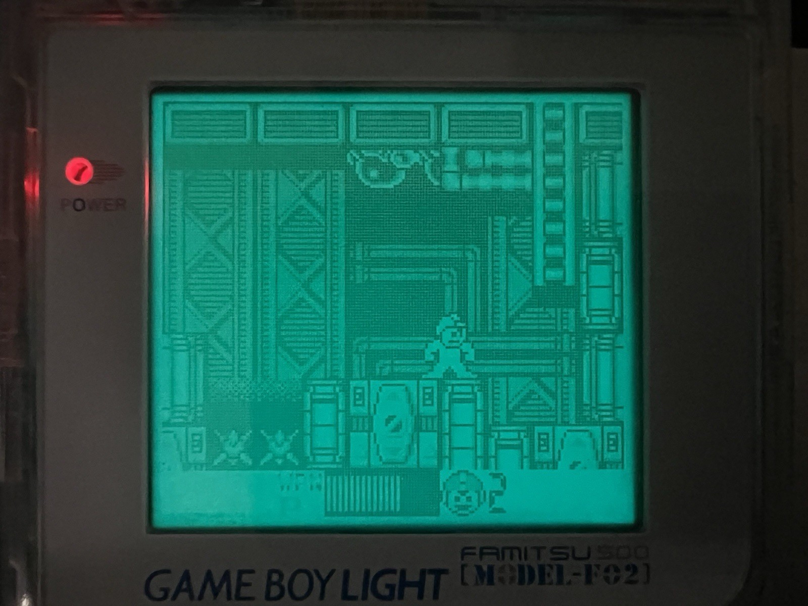 Nintendo GameBoy Light GBL Clear White + New Shell + Glass Lens