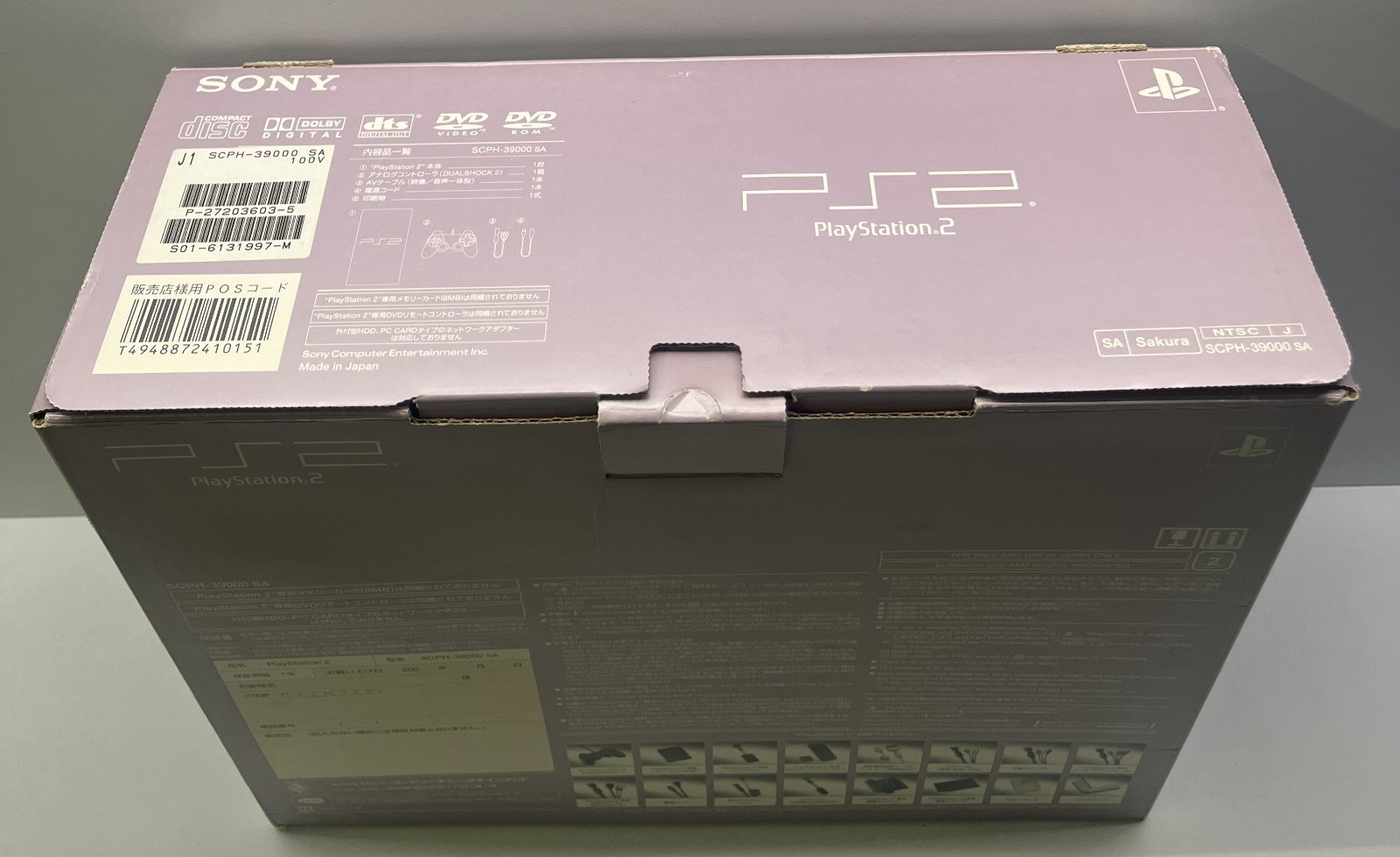PLAYSTATION 2 CONSOLE SAKURA PINK LIMITED EDITION SCPH 39000 SA JAPAN PS2 2002