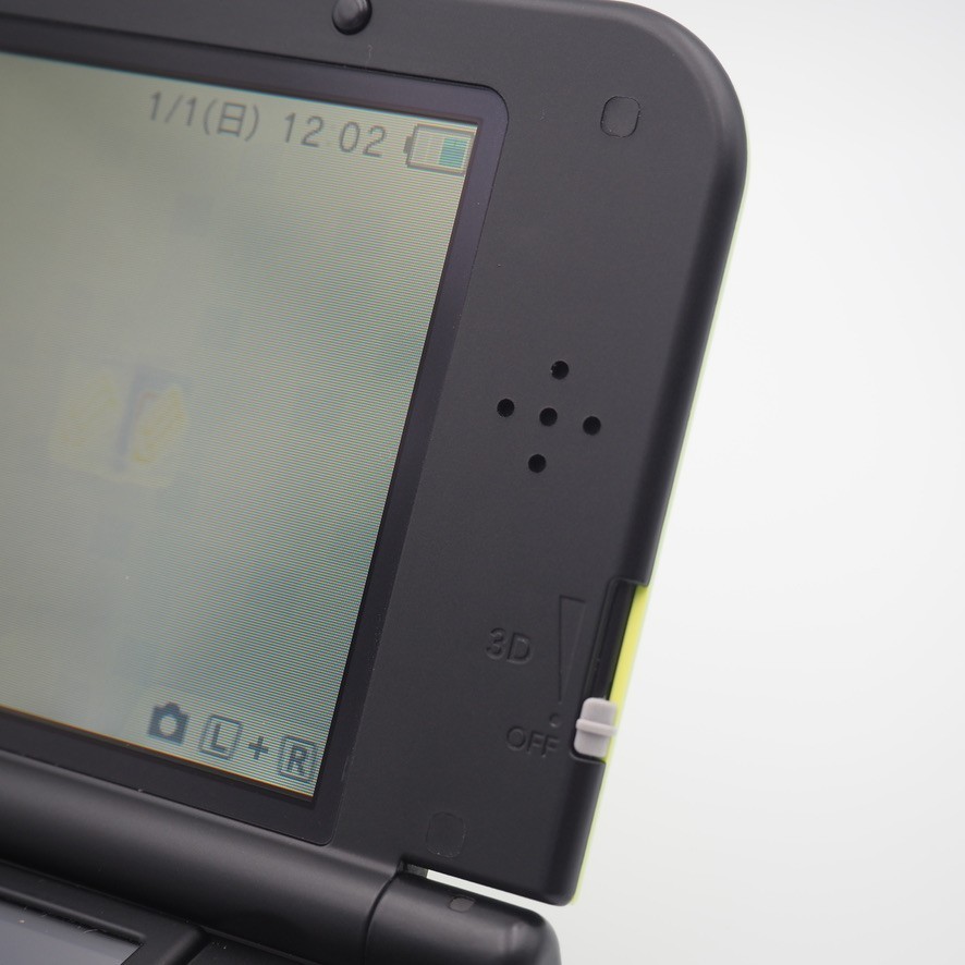 [EXC] New Nintendo 3DS XL LL lime Black Console Stylus Tested Japanese ver