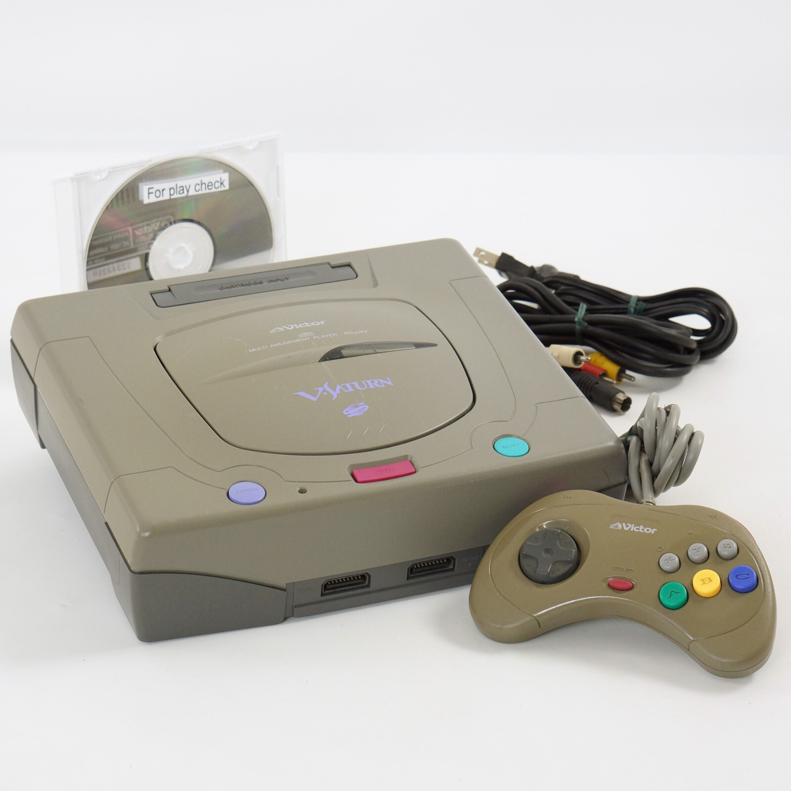 VICTOR V SATURN Console RG-JX2 Tested System “NTSC-J” JAPAN Game 12343210