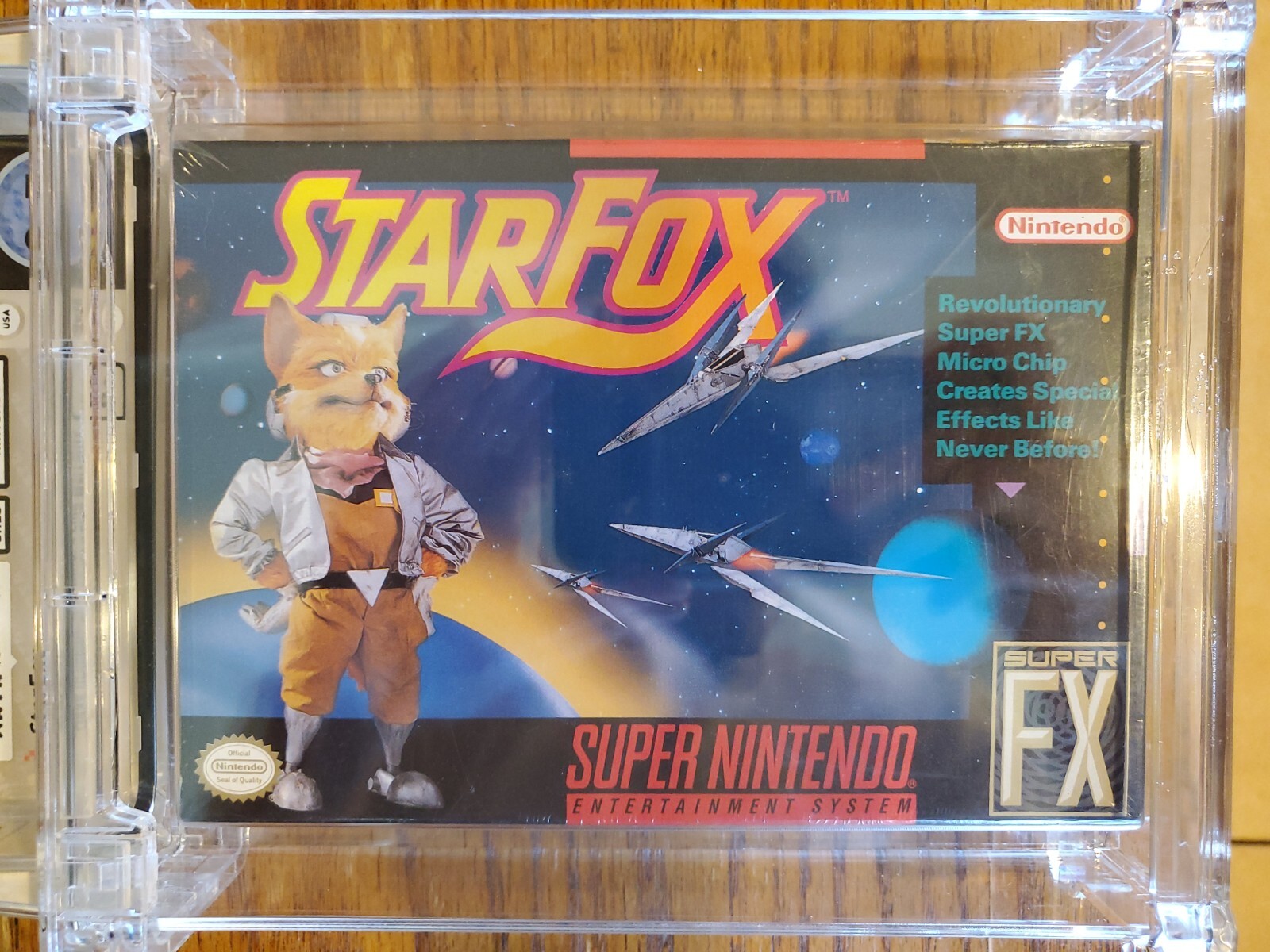 Star Fox (Super Nintendo Entertainment System, 1993) WATA 8.5 Sealed Japan RARE!
