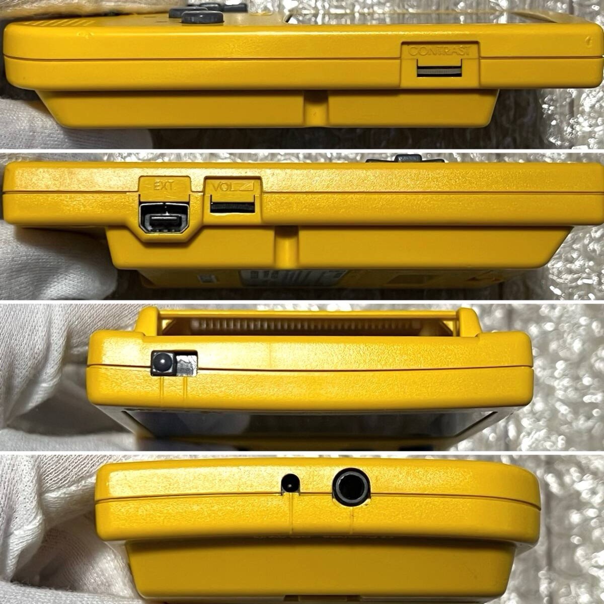 GB GBP Game Boy Pocket Yellow MGB-001 Pocket Pikachu Bundle