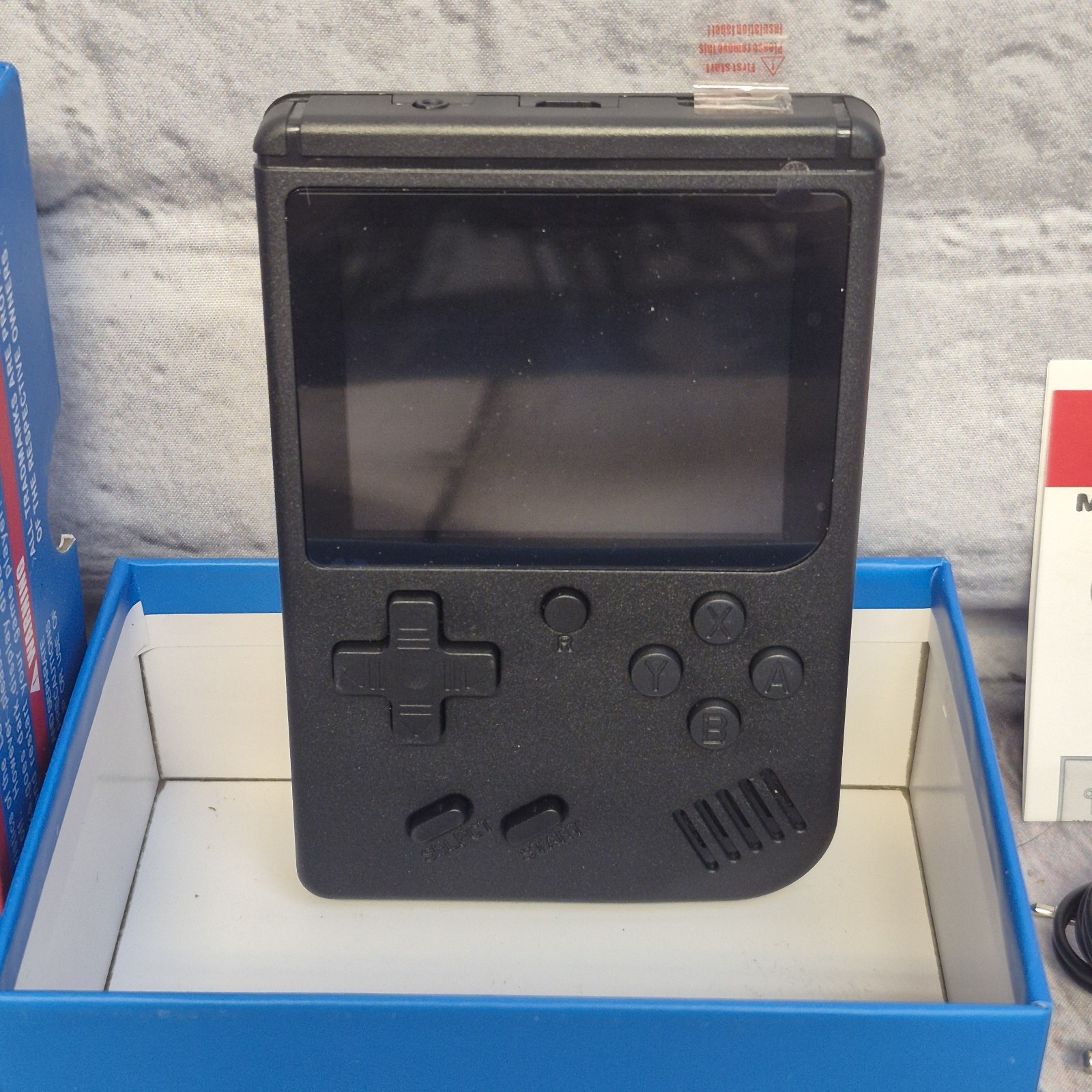 Retro FC 168 In 1 Plus Handheld Game Console 3.0 Screen Black Tested Works Great