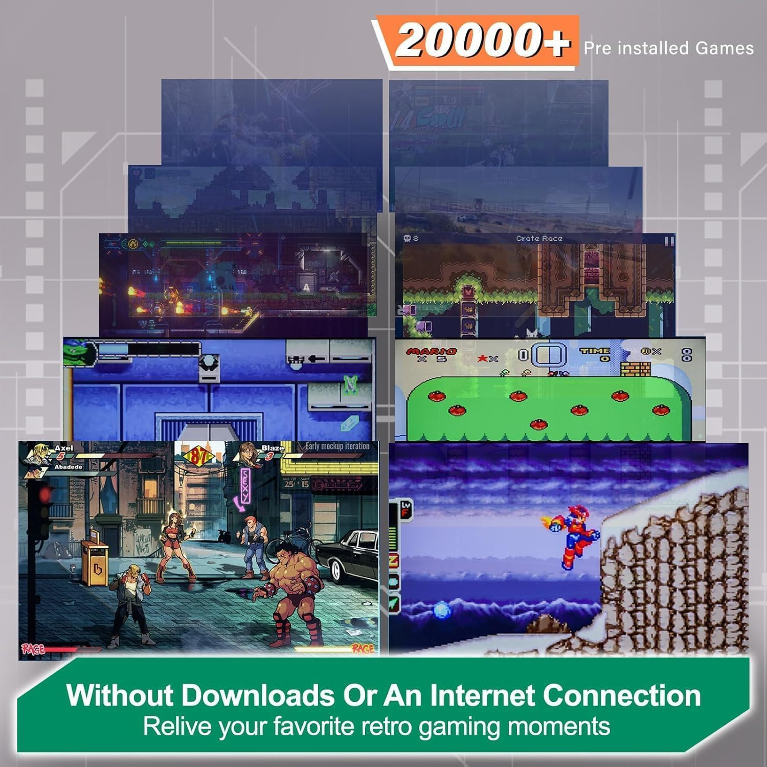 New Retro Gaming Console & Game Stick Pro – 20,000+ Classic Video Games, 23 Emul