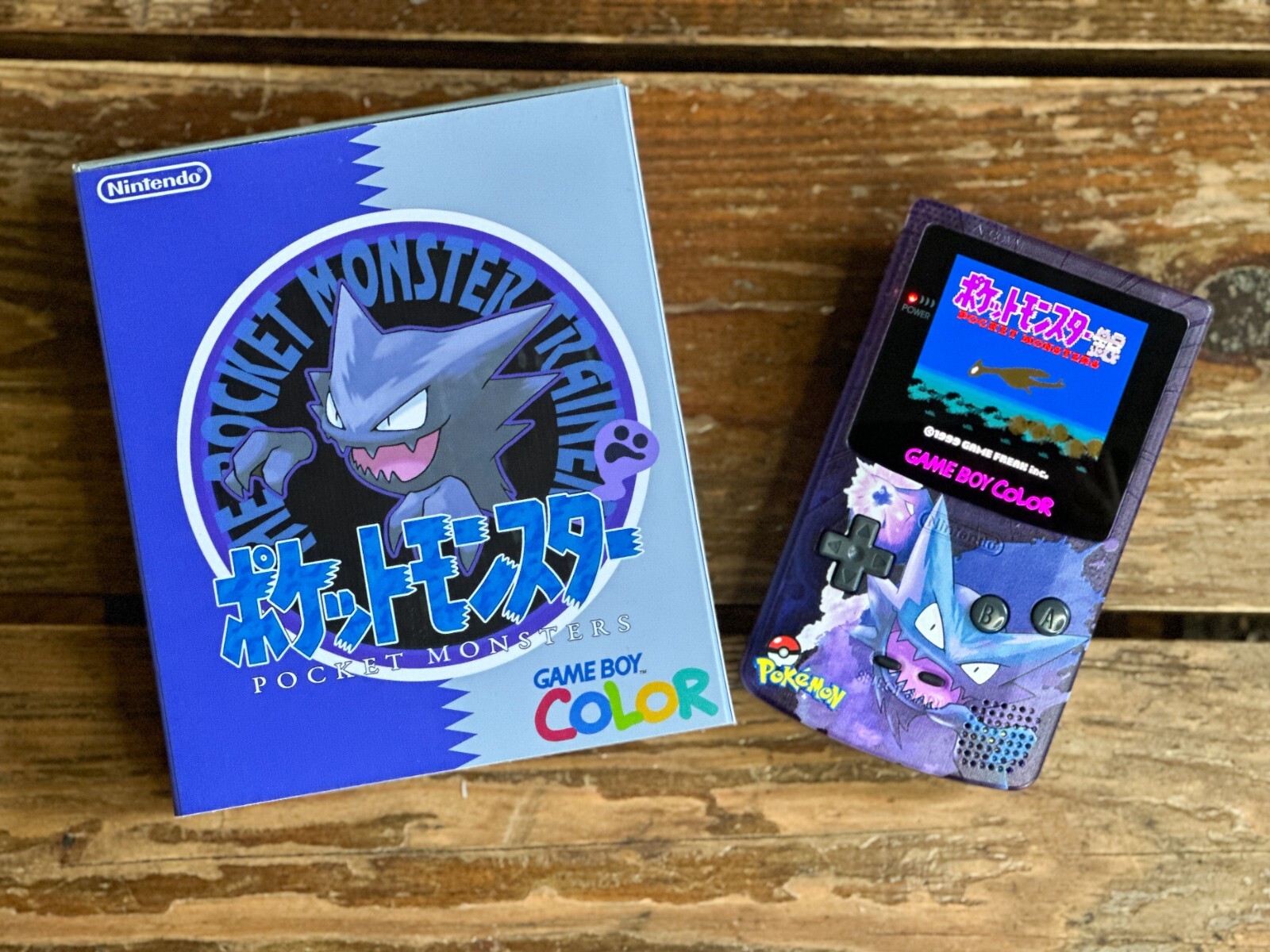Nintendo Game Boy Color GBC Q5 XL Backlit IPS LCD Pokemon HAUNTER System