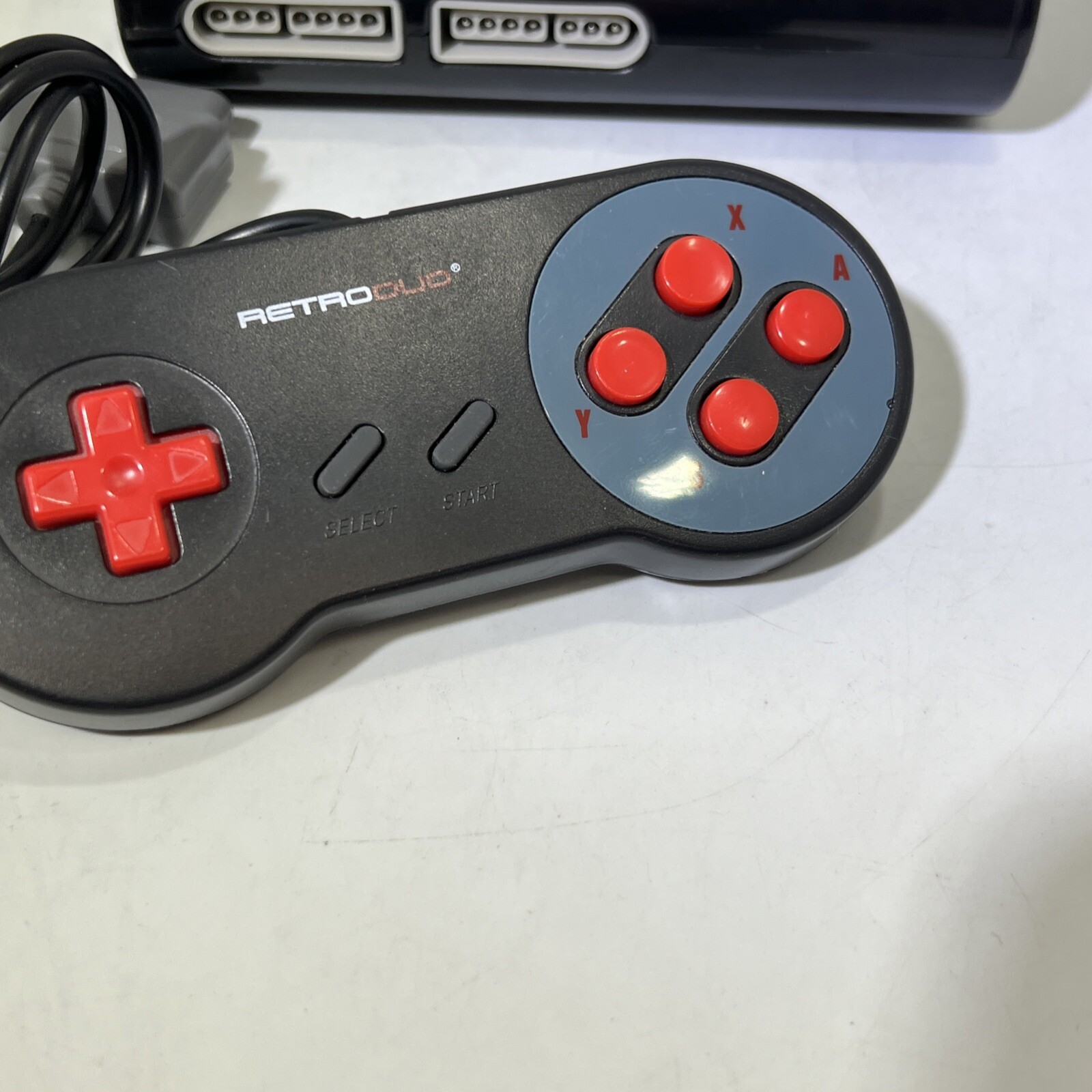 Retro-Bit Retro Duo Console Black/Red SNES & NES Bundle 1 Controller #ML