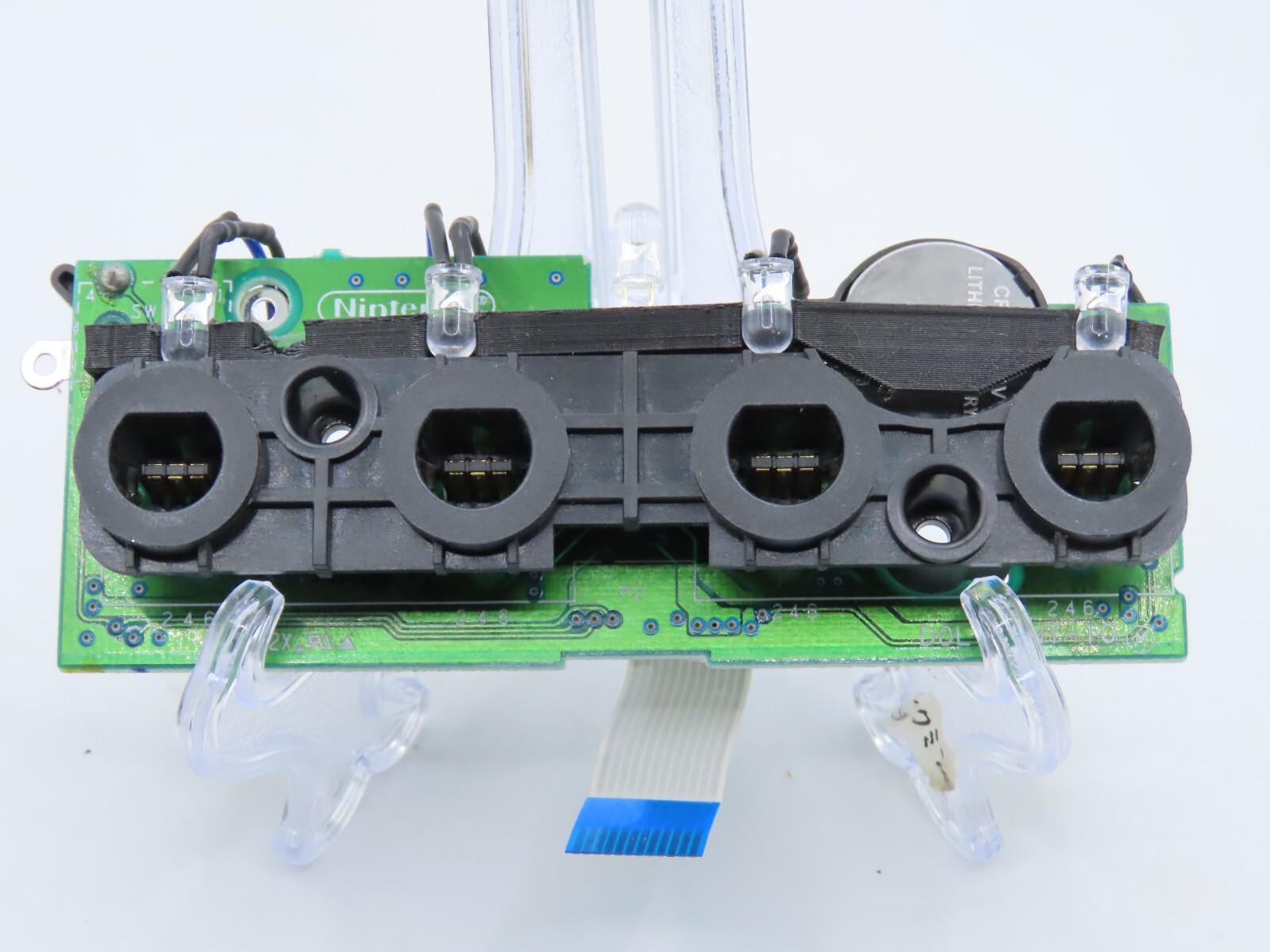 Nintendo GameCube BLUE LED Light Mod Modification Kit – Fan, main LED and ports