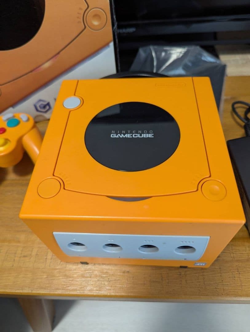 GameCube Spice Orange Complete Set Serial Matched Used